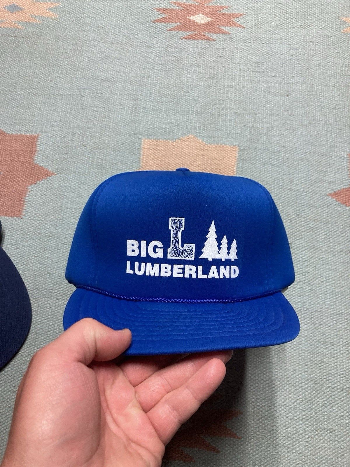 Vintage Vintage SnapBack hat Big L lumberland Michigan lumber wood Size ONE SIZE - 2 Thumbnail