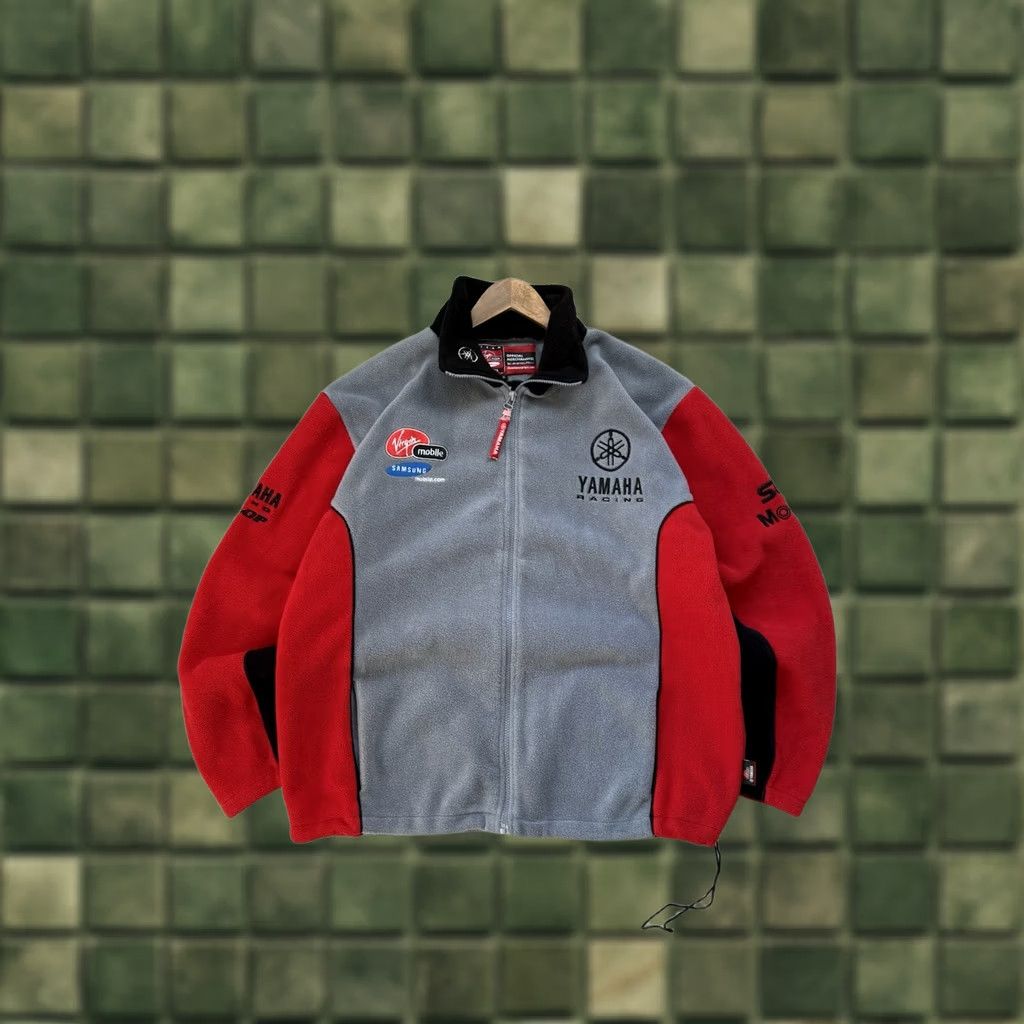 Yamaha YAMAHA VINTAGE RACING FLEECE FULL ZIP MEN’S JACKET XL Gray Motorized 90s Motored Yamaha Fleece Ful Zip Embroidered Logo Zipper MotoRIDING Racing Size US XL / EU 56 / 4 - 1 Thumbnail