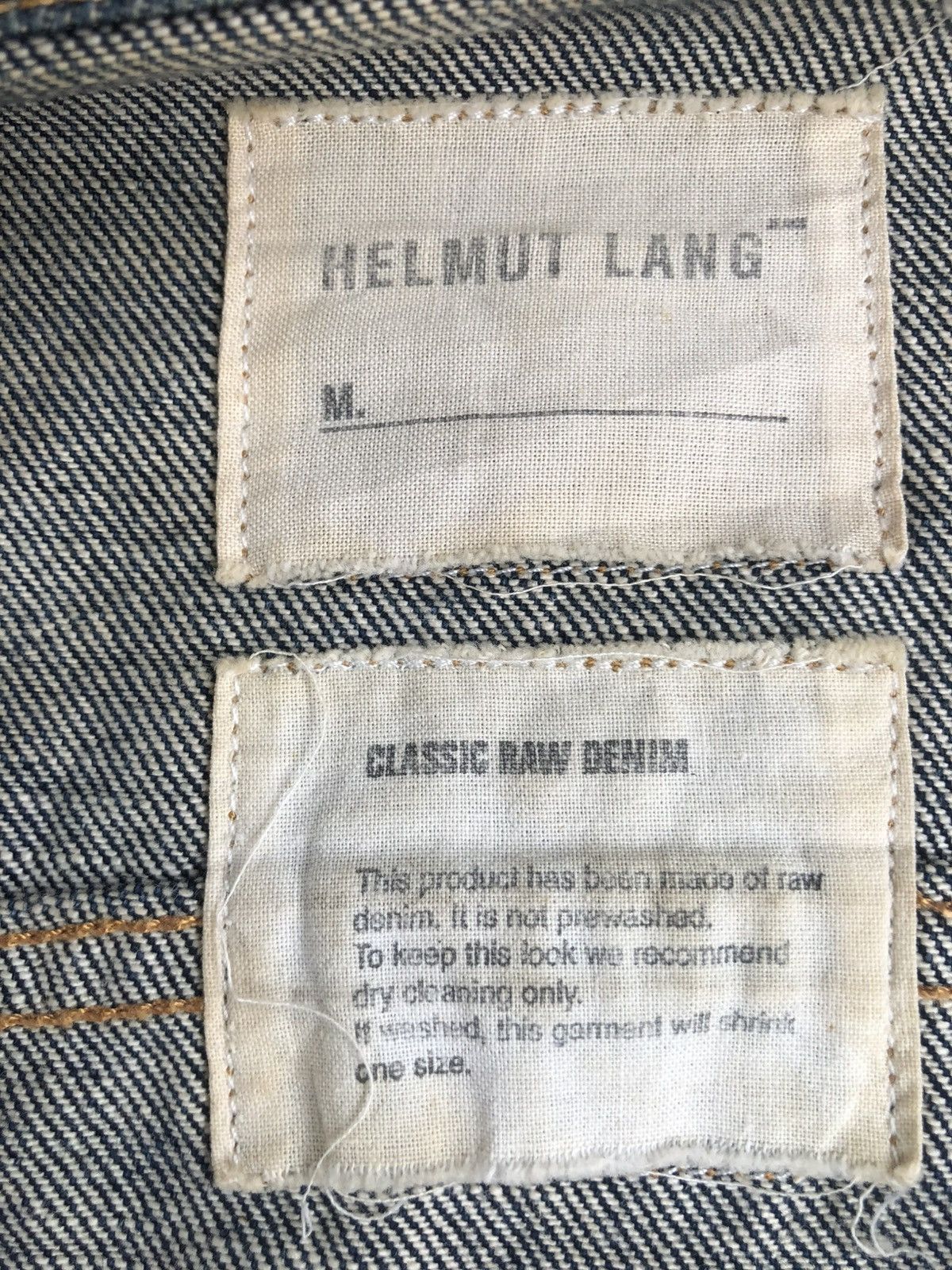 Helmut Lang Helmut Lang Classic Raw Denim Jacket Size US L / EU 52-54 / 3 - 20 Thumbnail
