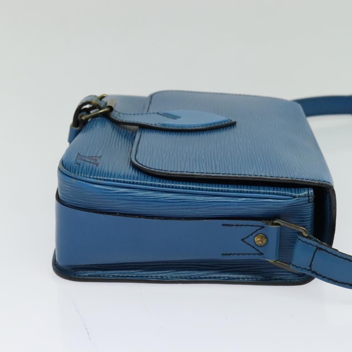 Louis Vuitton LOUIS VUITTON Epi Cartouchiere MM Shoulder Bag Blue M52245 Size ONE SIZE - 5 Thumbnail