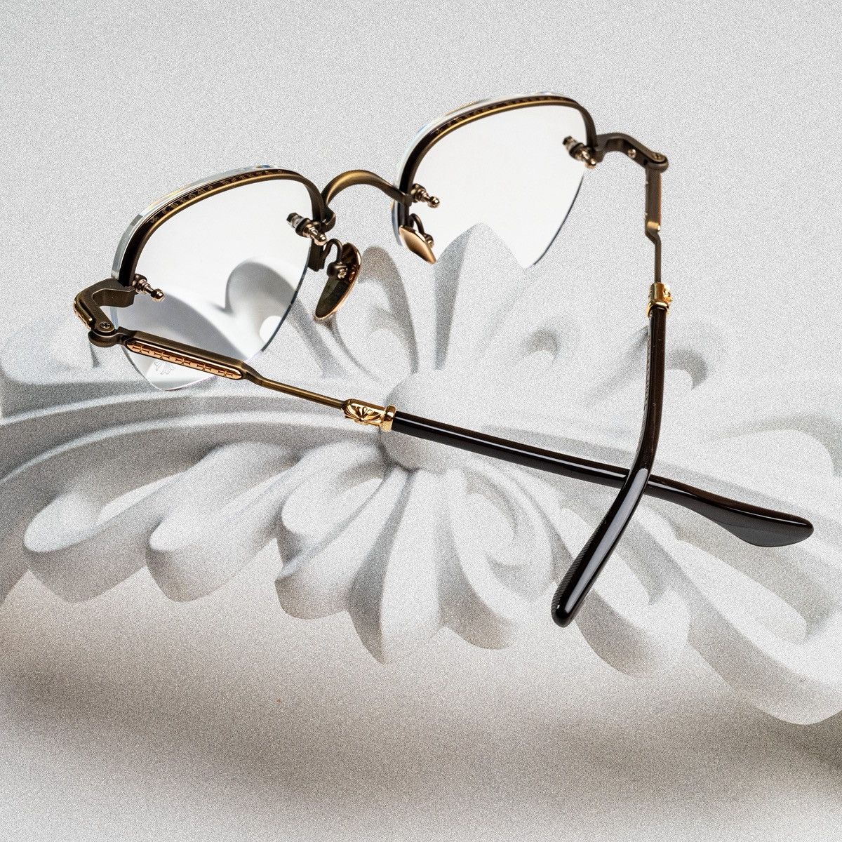 Chrome Hearts CHROME HEARTS FROSTED SAND CLASSIC BROWN GLASSES Size ONE SIZE - 7 Thumbnail