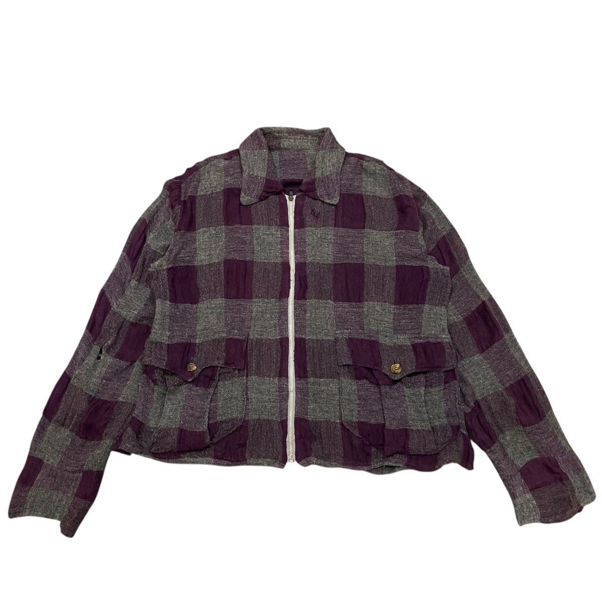 Jun Takahashi Archival Undercover 1995AW Block Check Gauze Blouson Size US L / EU 52-54 / 3 - 1 Thumbnail