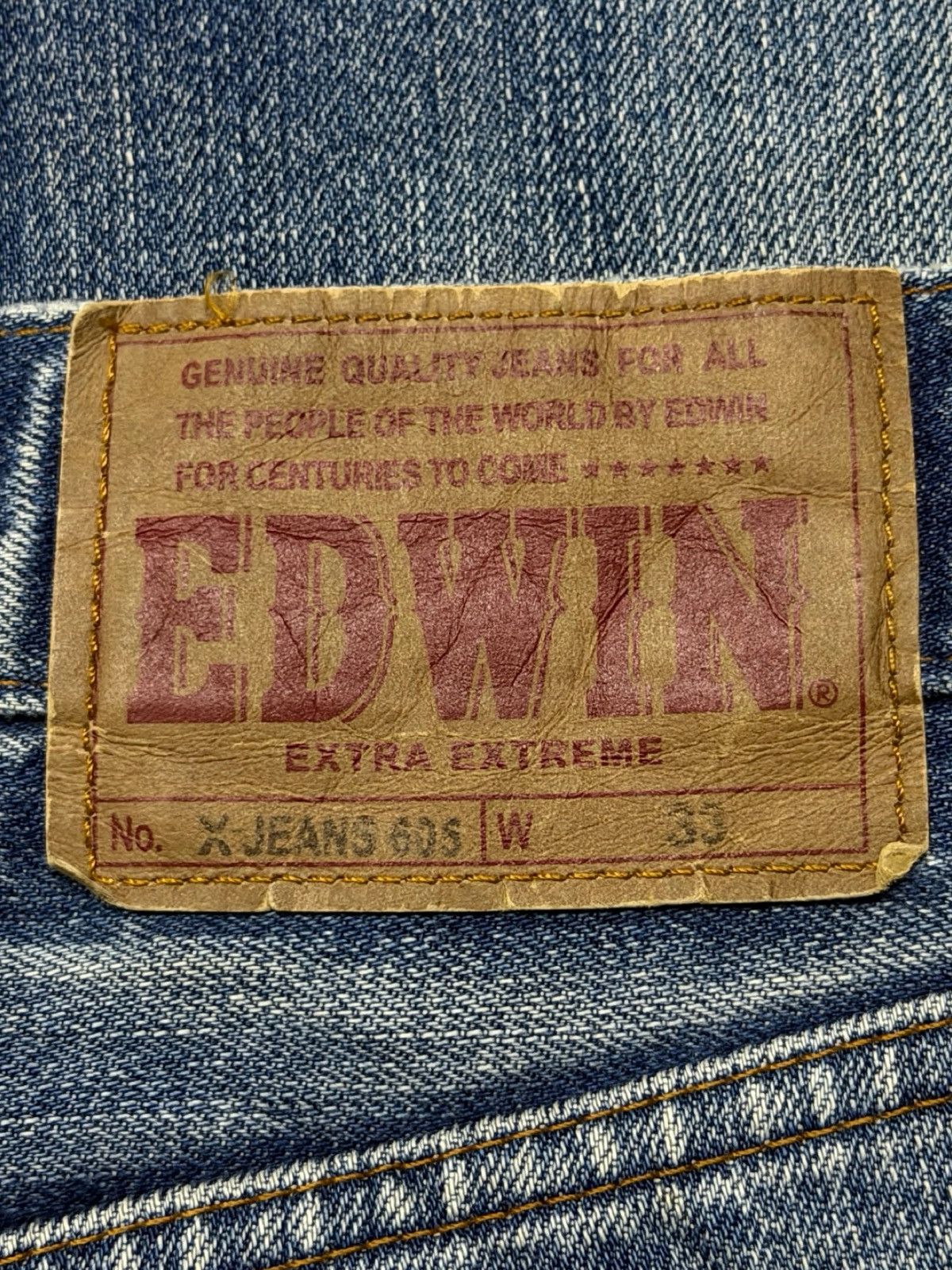 Edwin Vintage EDWIN X Jeans 605 Japan Loose Straight Baggy | W32 Size US 32 / EU 48 - 10 Thumbnail