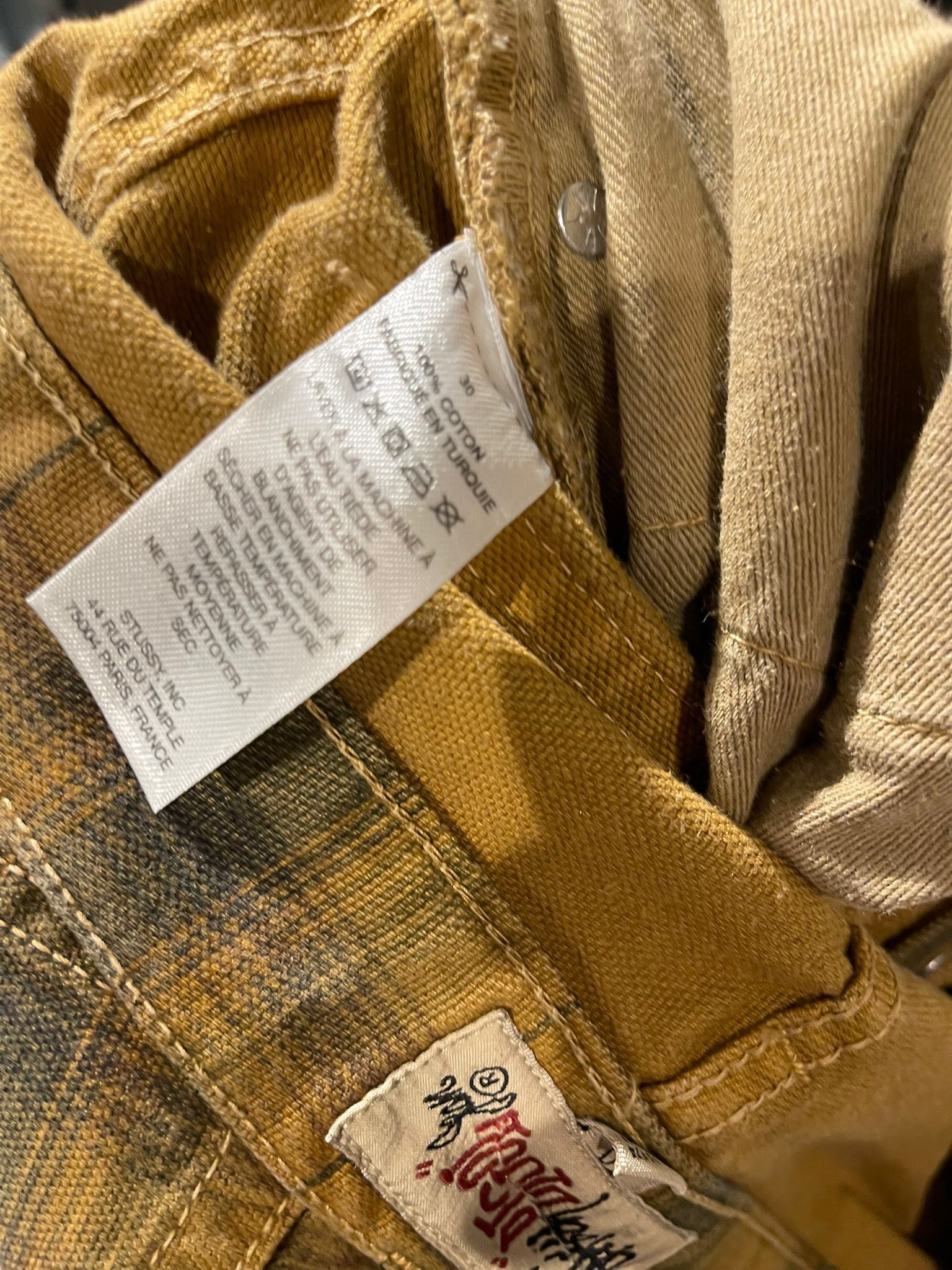 Stussy Stussy Big OL Short Canvas Plaid Brown | Grailed