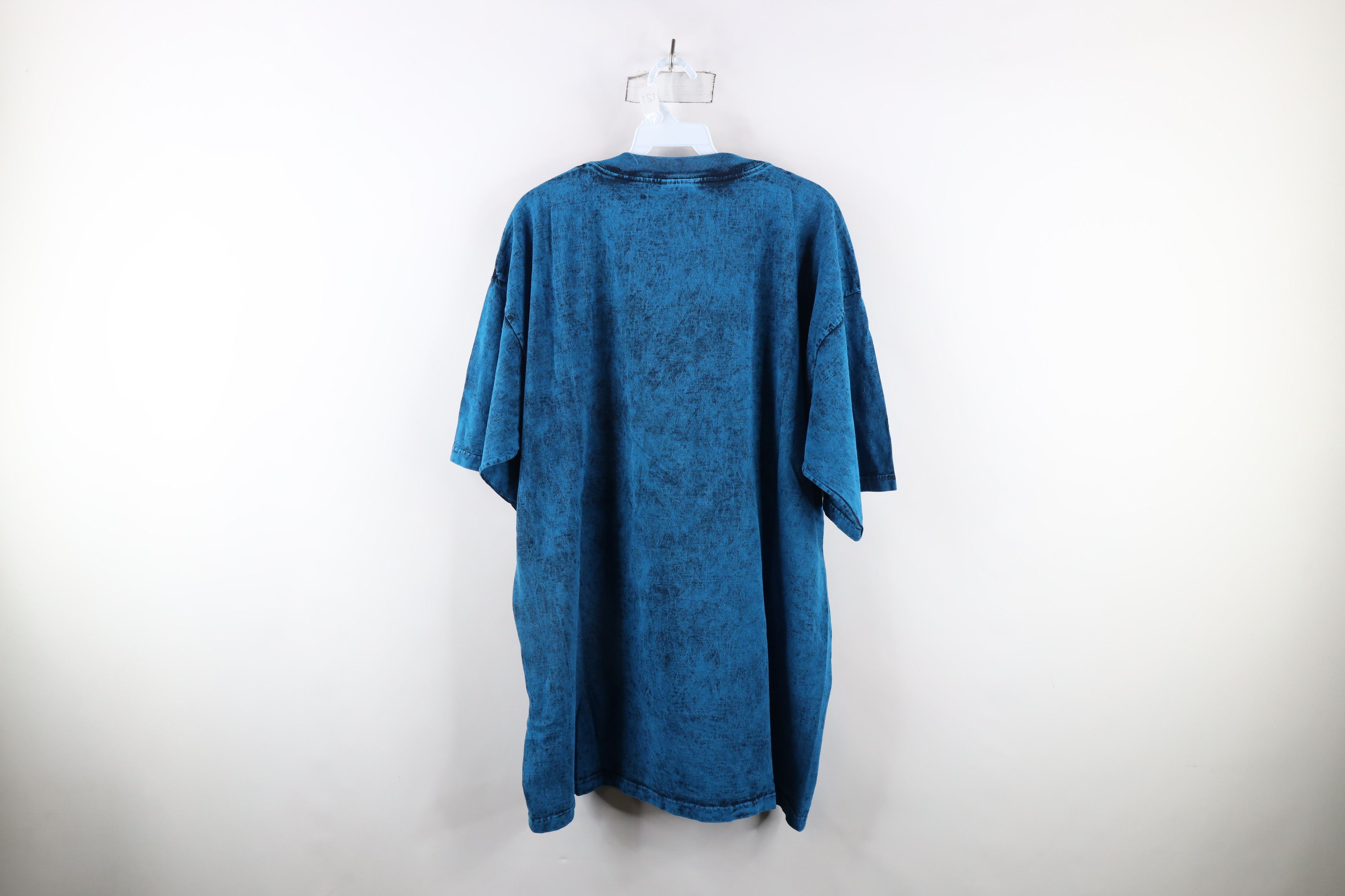 Vintage Vintage 90s Streetwear Alaska Moose Nature Acid Wash T-Shirt Size US XL / EU 56 / 4 - 10 Thumbnail