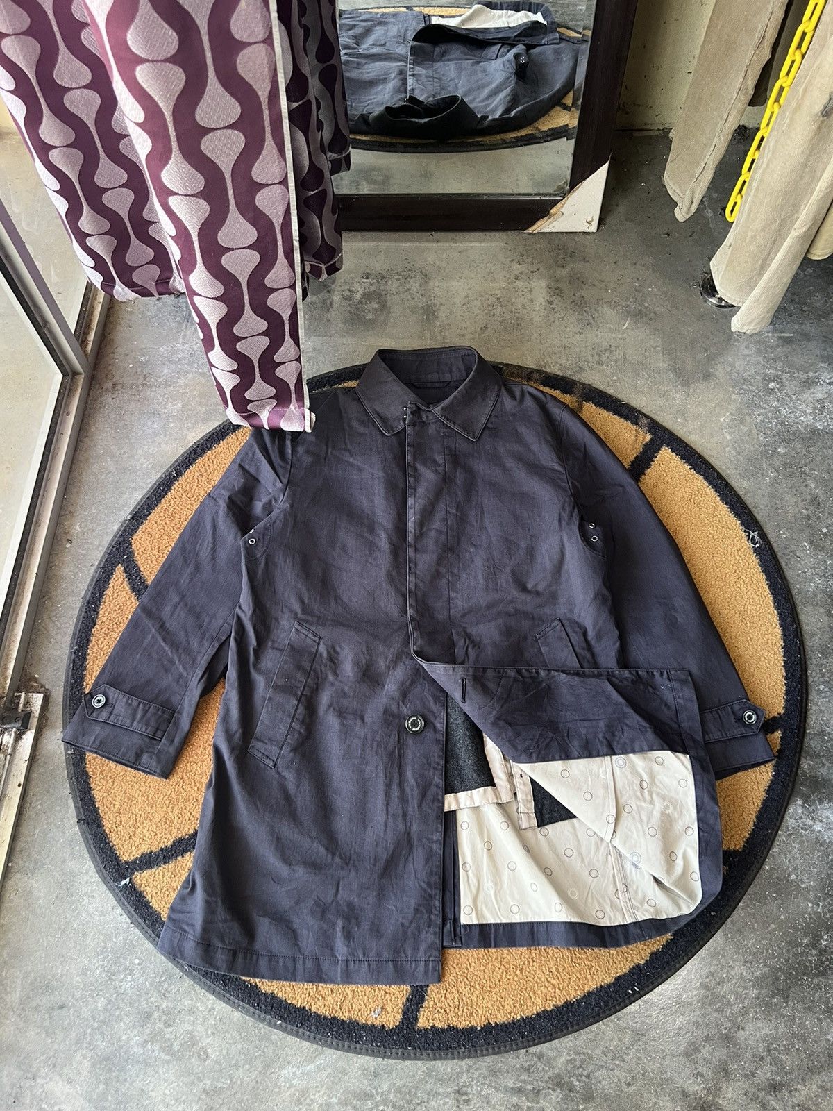 ジャケット・アウター MACKINTOSHPHILOSOPHY Philosophy Jacket Womens Small Gray Faux Suede Motorcycle