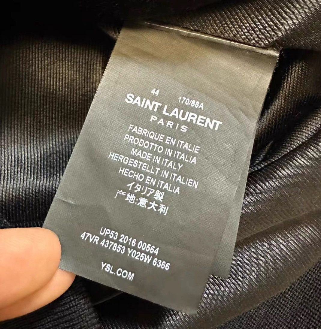 Saint Laurent Paris × Yves Saint Laurent Saint Laurent slp16FW wine red jacket 2506-Nextarrow Size US S / EU 44-46 / 1 - 5 Thumbnail