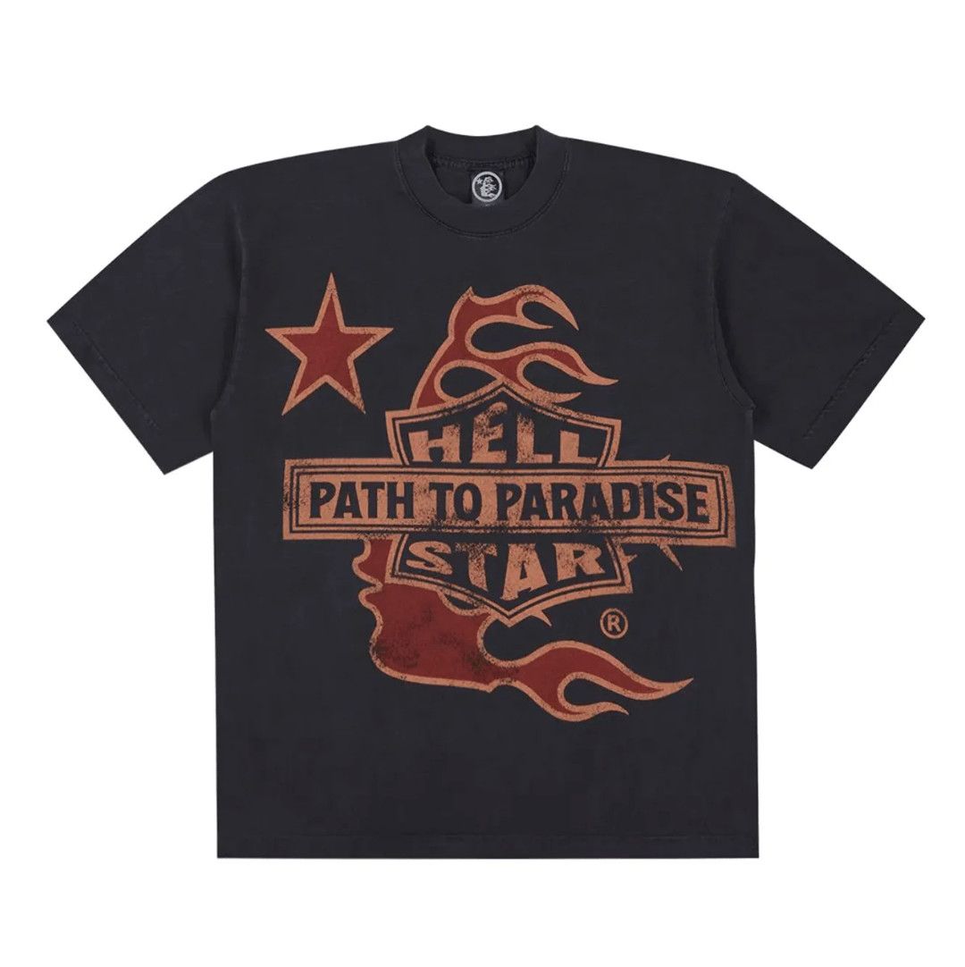 Biker Tour Short Sleeve Tee Shirt Black