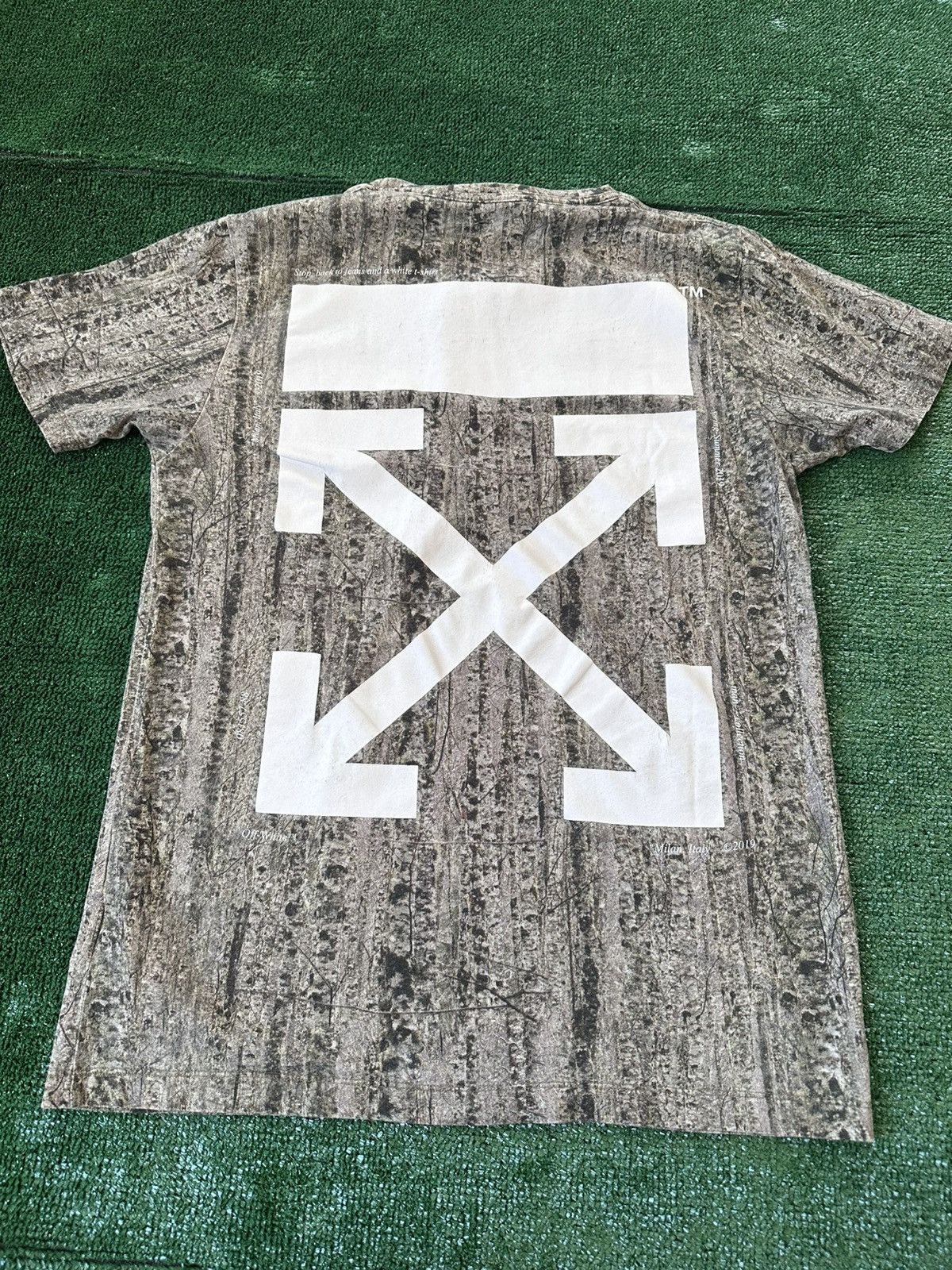 Off-White Off White Camouflage SS19 Logo Arrows Tee Size Medium Used Size US M / EU 48-50 / 2 - 8 Thumbnail