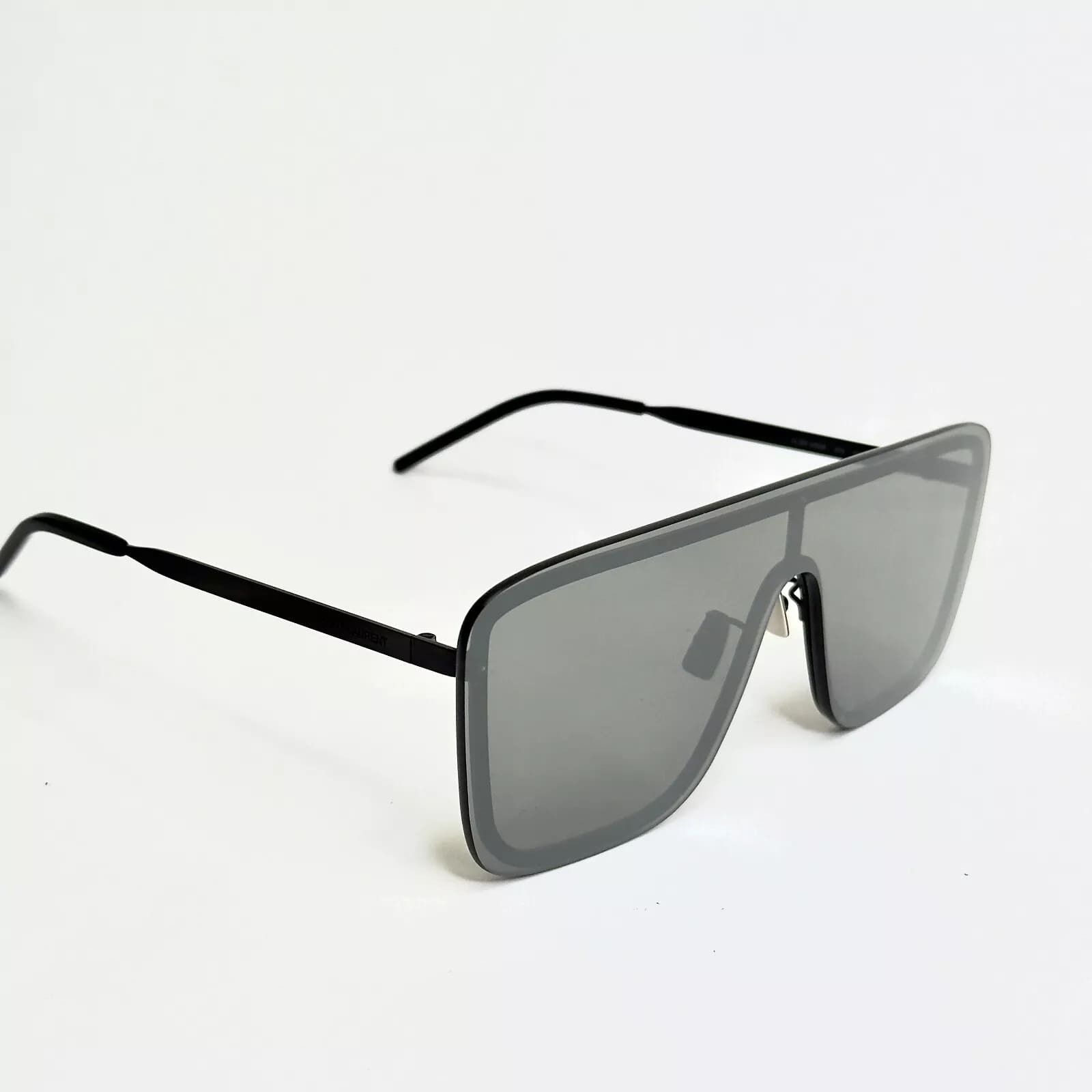 Yves Saint Laurent SAINT LAURENT 364 MASK YSL SL364 003 Black Silver Mirror Size ONE SIZE - 5 Thumbnail