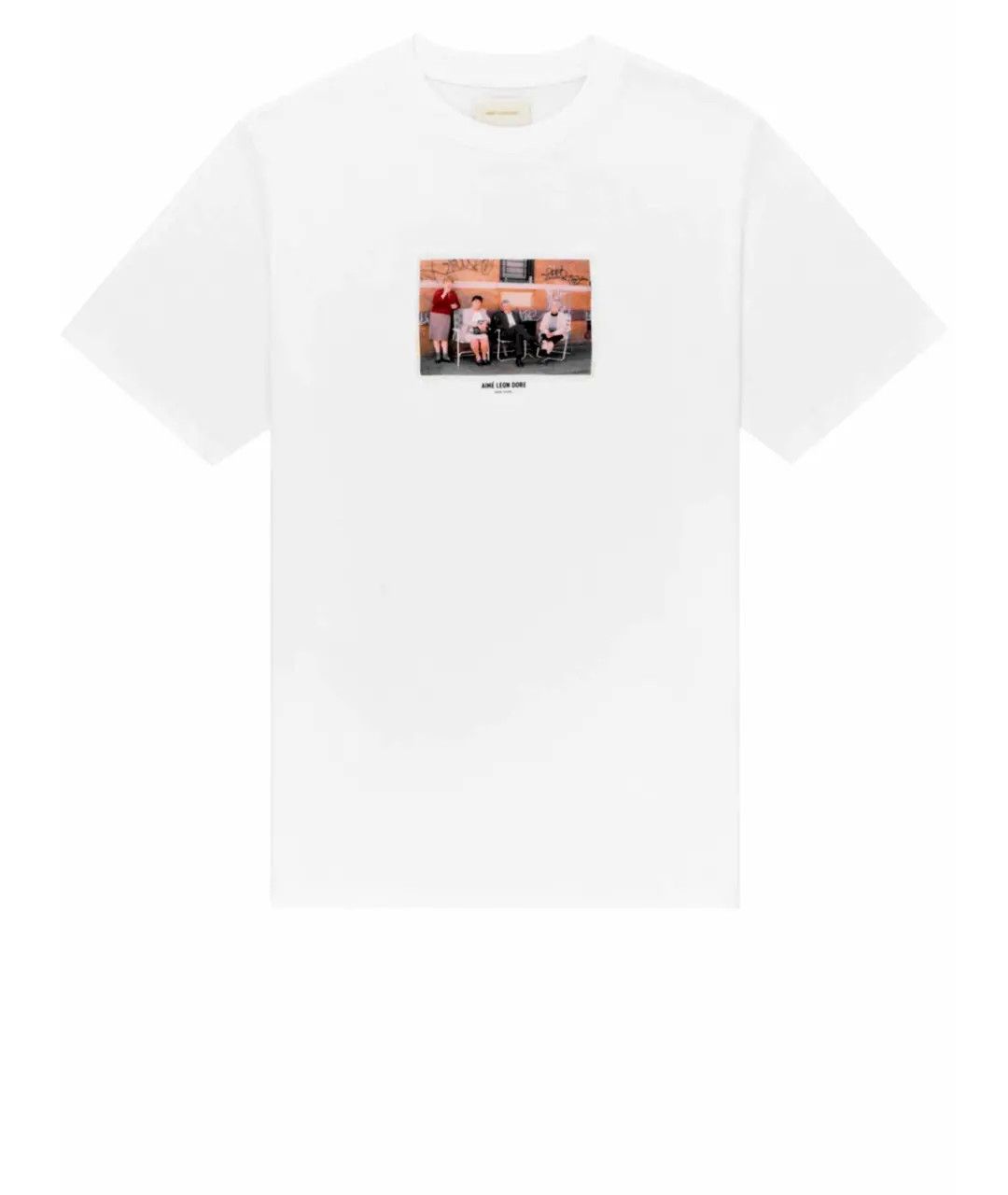 Aime Leon Dore o1mle0526 Fall Photo Short Sleeve T-Shirt Sitting in White Size US XS / EU 42 / 0 - 1 Thumbnail