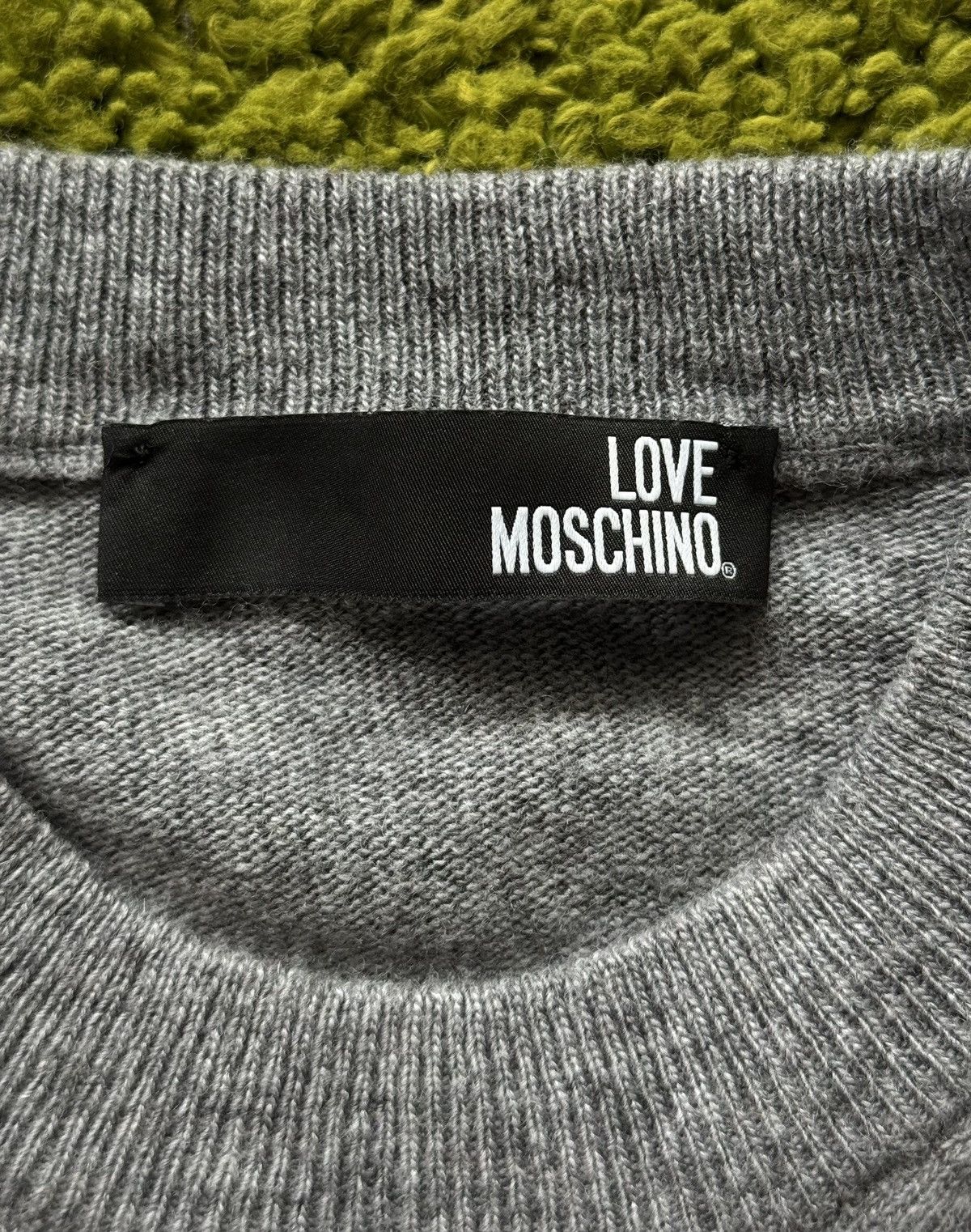 Love Moschino Love Moschino big logo wool blend sweater Size L / US 10 / IT 46 - 8 Thumbnail
