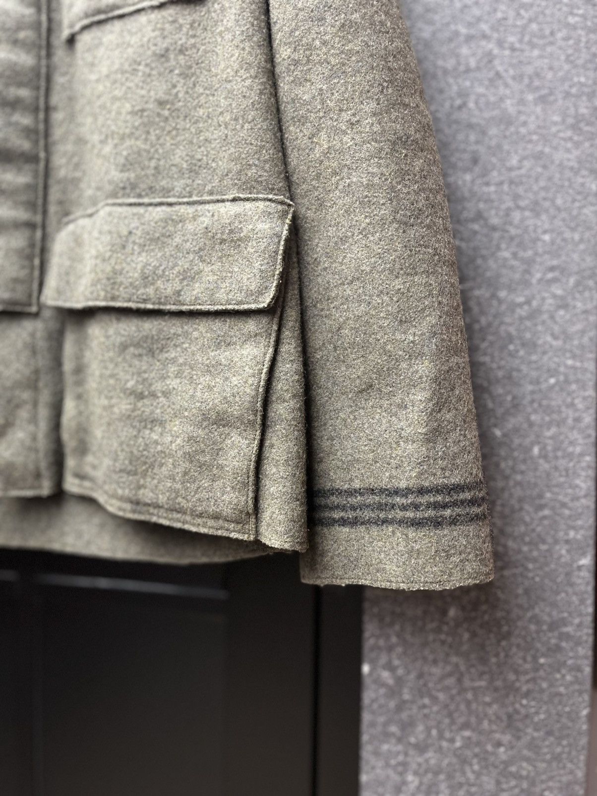 Stone Island 90s stone island vintage wool jacket green badge rare Size US XL / EU 56 / 4 - 6 Thumbnail