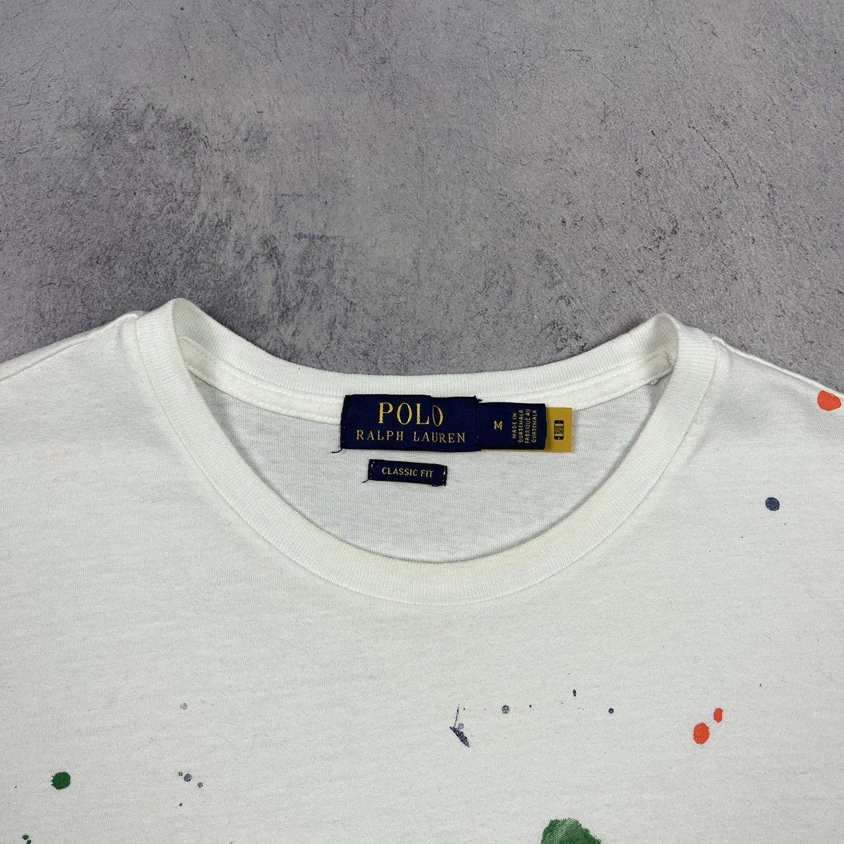 Polo Ralph Lauren Designer Polo Ralph Lauren rare paint spatter T Shirt Size US M / EU 48-50 / 2 - 6 Thumbnail
