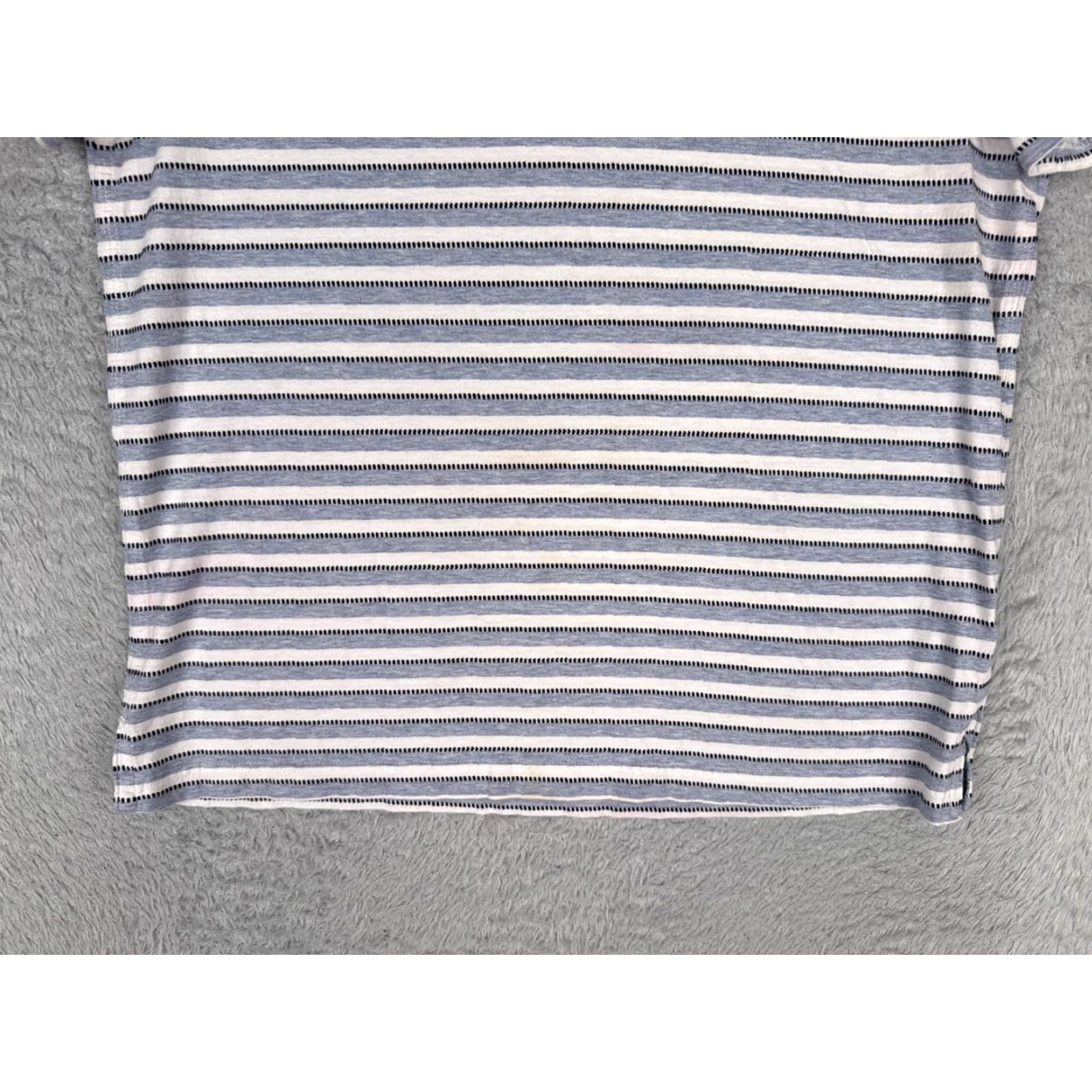 Tommy Hilfiger Tommy Hilfiger Polo Shirt Men Medium Blue Stripe 100% Cotton Custom Fit Size US M / EU 48-50 / 2 - 5 Thumbnail