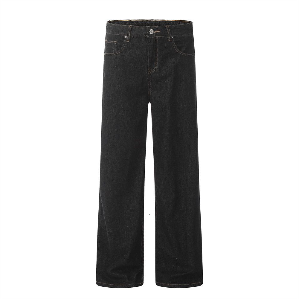 Japanese Brand × Jean Men's loose versatile wide-leg casual straight jeans Size US 34 / EU 50 - 1 Thumbnail
