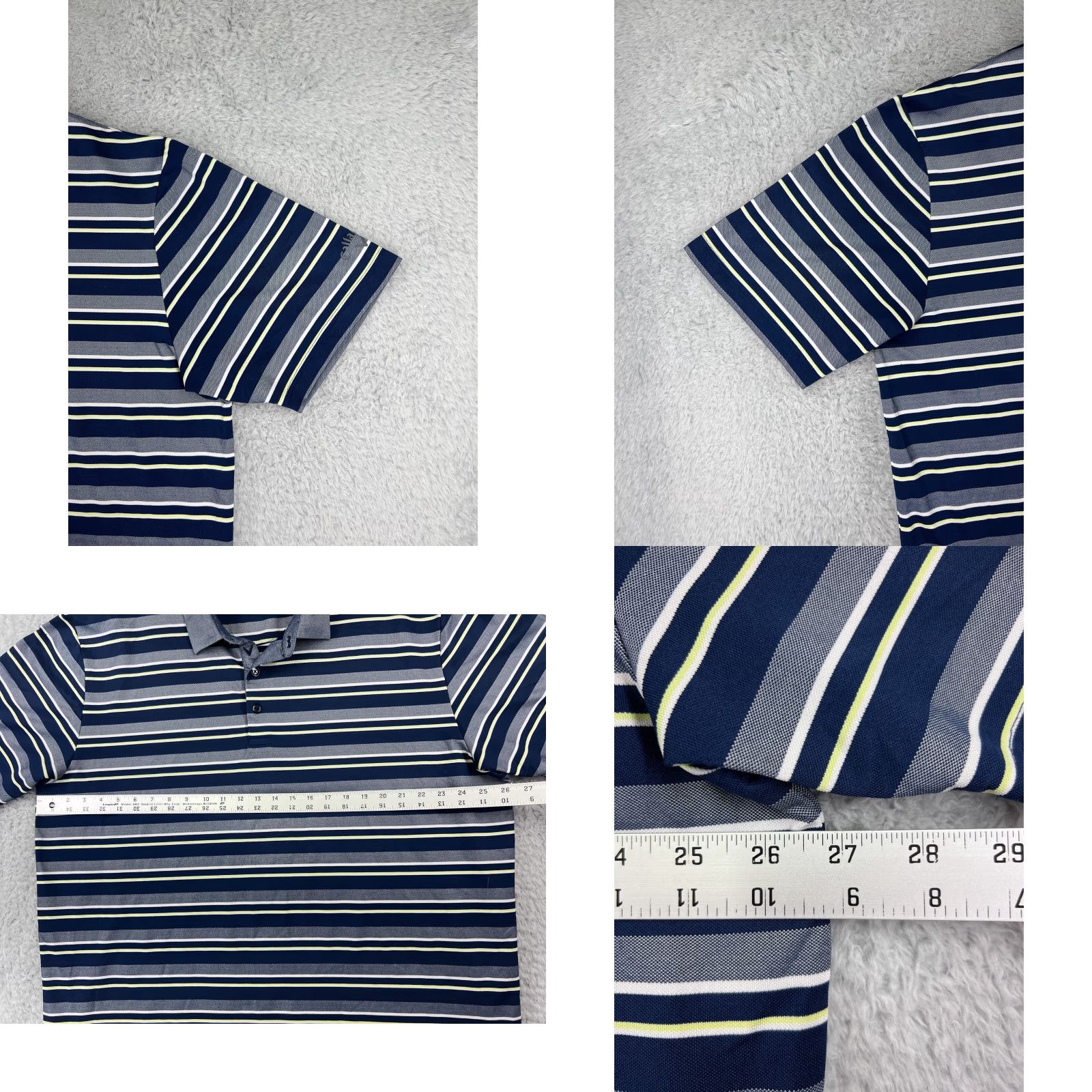 Callaway Callaway Polo Shirt Men 2XL blue gray striped knit polo Golf Outdoor casual shirt Mens 2XL Callaway Golf Polo Size US XXL / EU 58 / 5 - 8 Thumbnail
