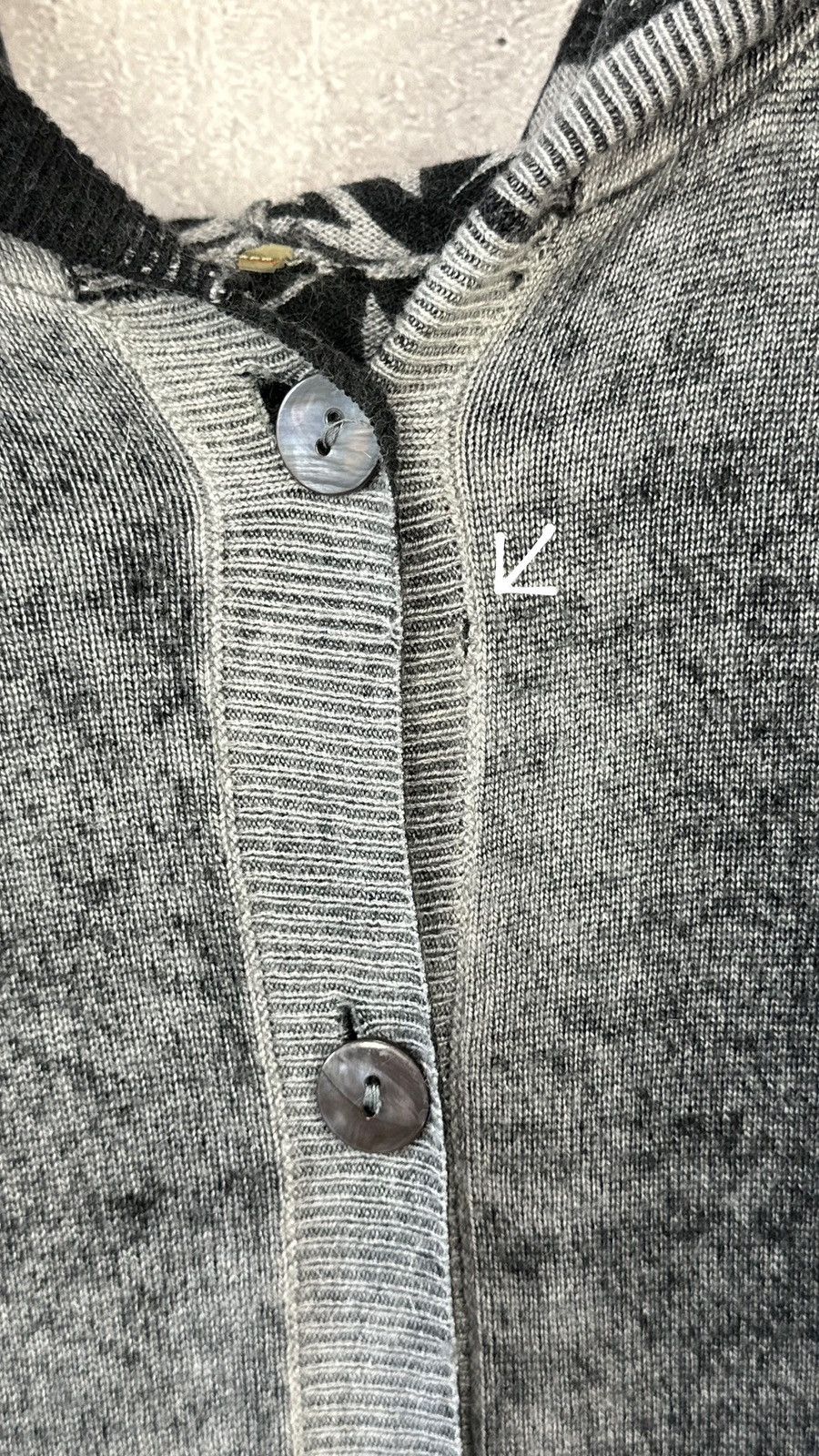 Cop Copine × Vintage Cop Copine Aztec Tattoo Print Washed Grey Long Cardigan Size S / US 4 / IT 40 - 5 Thumbnail