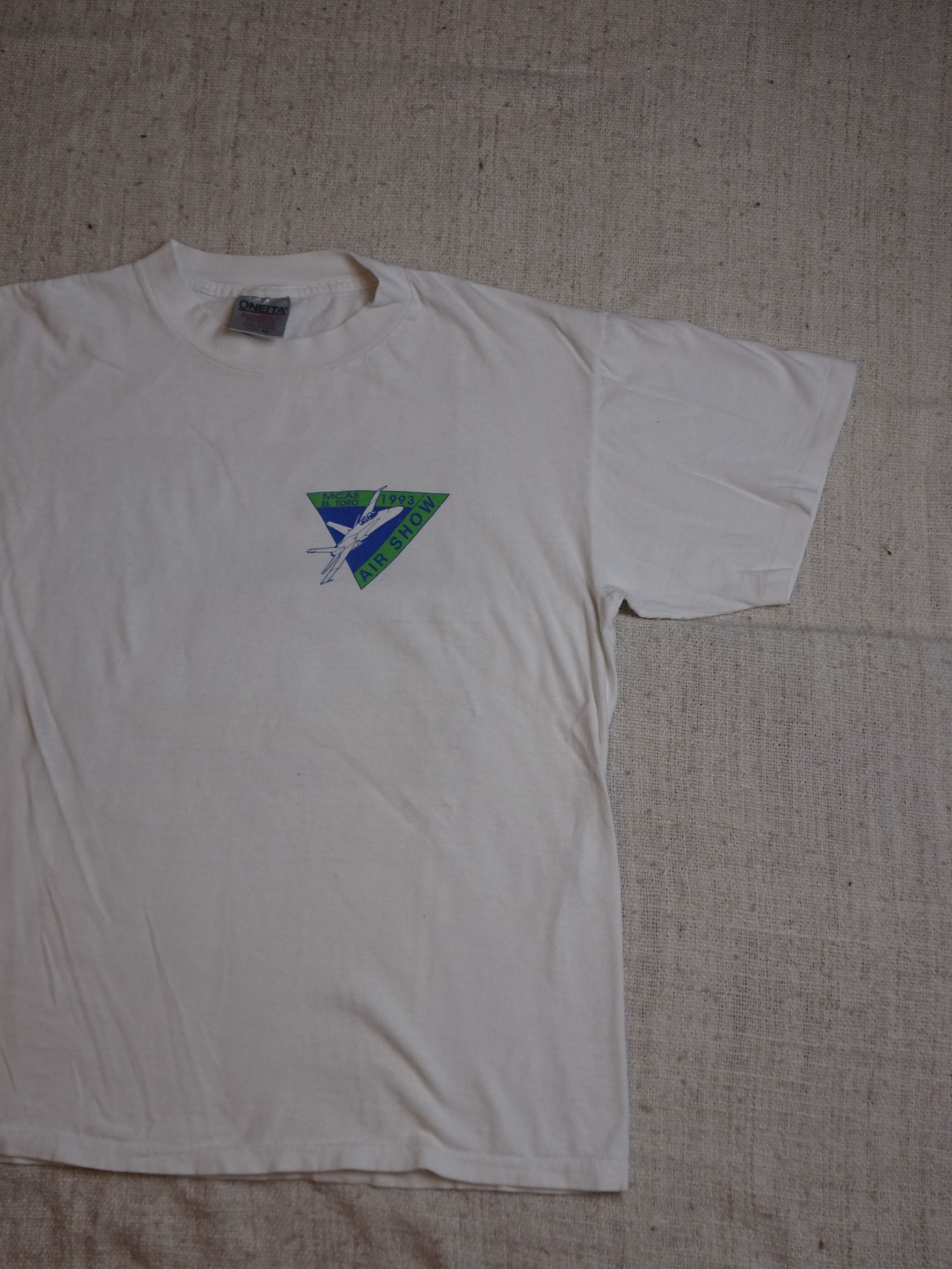 Vintage Vtg '96 MCAS El Toro Air Show Single Stitch Graphic Tee Rare Size US L / EU 52-54 / 3 - 3 Thumbnail