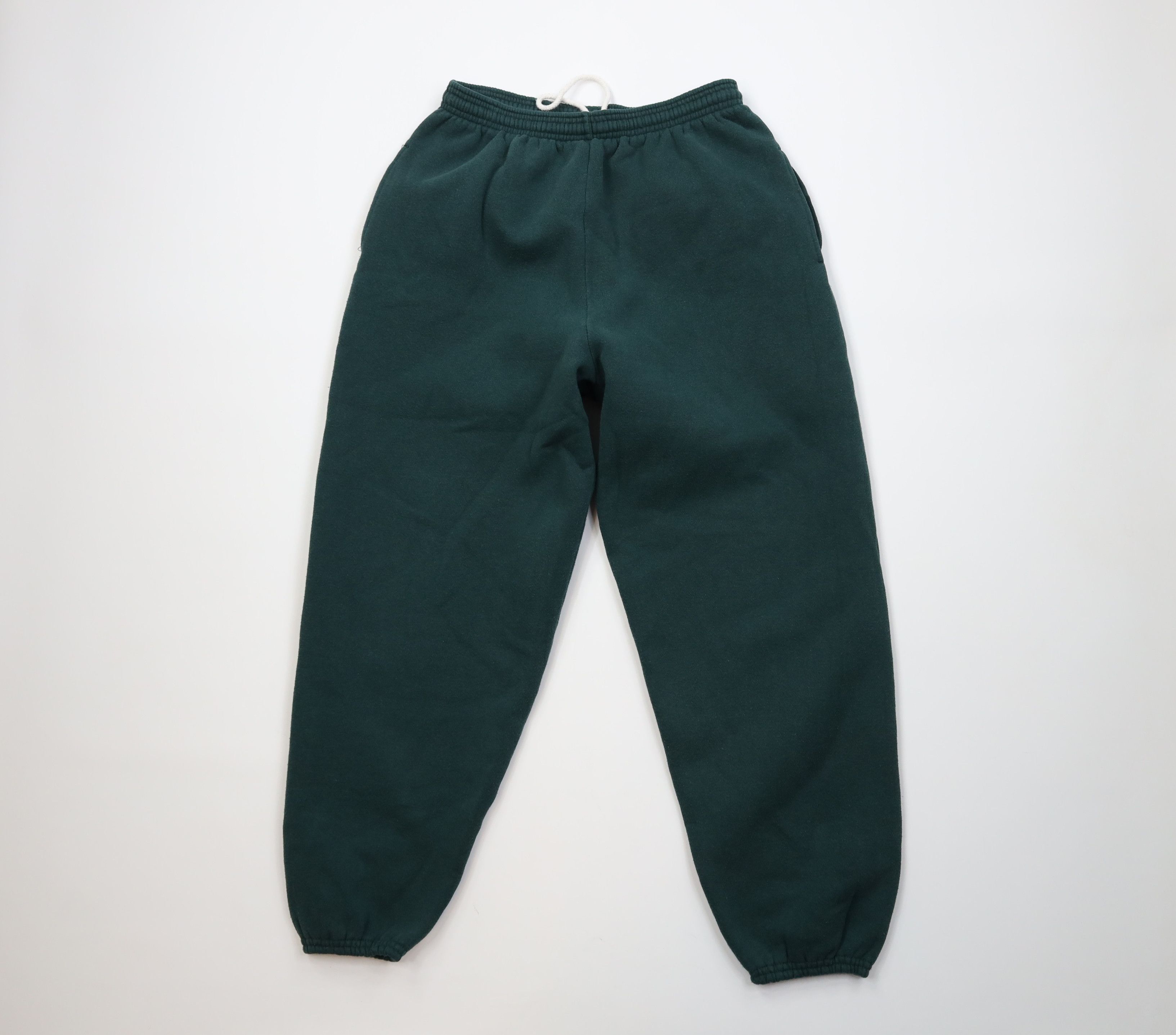 Vintage Vintage 90s Streetwear Heavy Sweatpants Joggers Pants Green Size US 38 / EU 54 - 1 Thumbnail