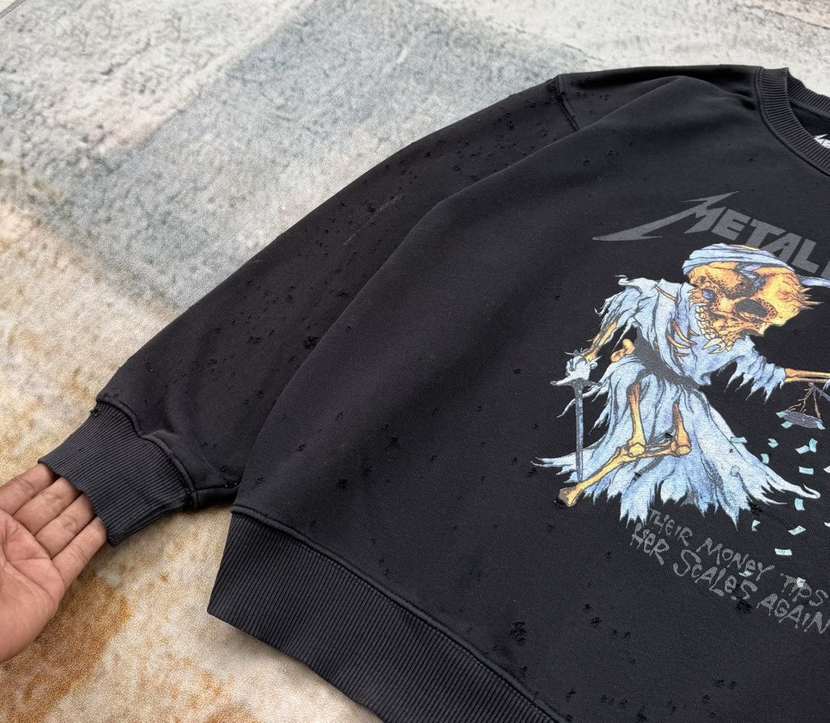 Metallica Metallica THRESHED Crewneck Size US M / EU 48-50 / 2 - 5 Thumbnail