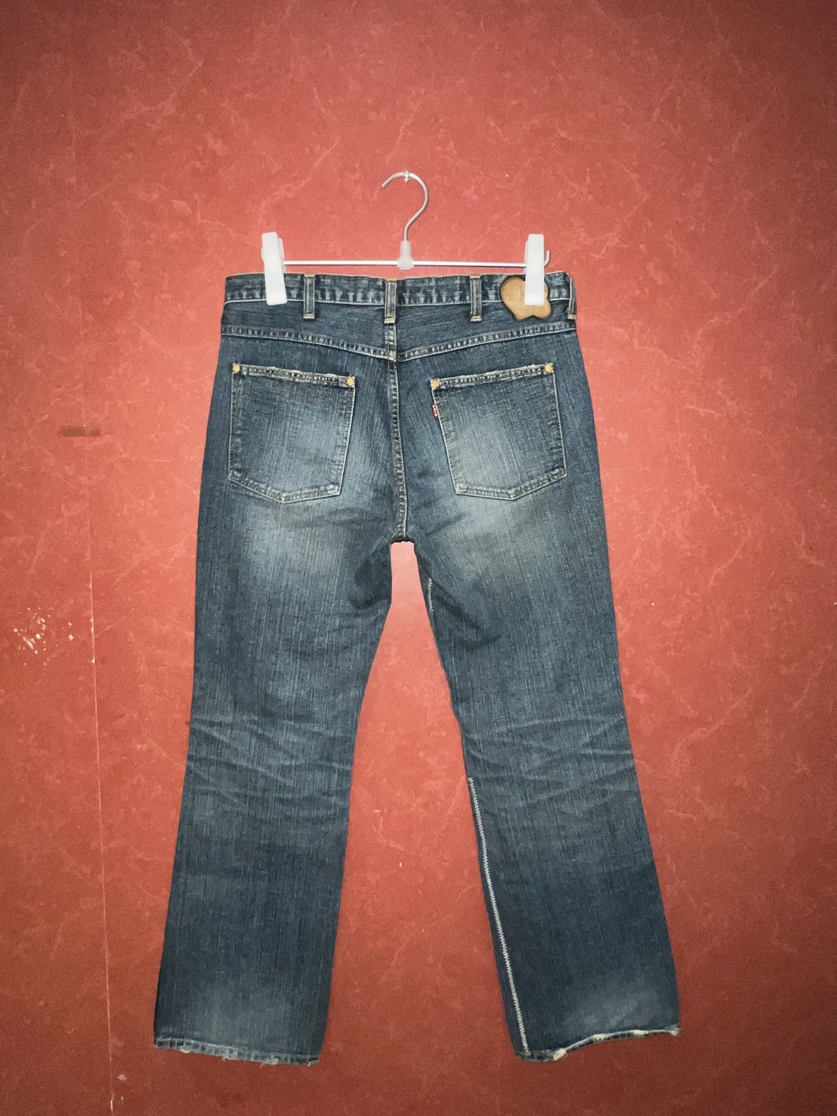 Number (N)ine aw03 kurt cobain patch jeans Size US 30 / EU 46 - 2 Thumbnail