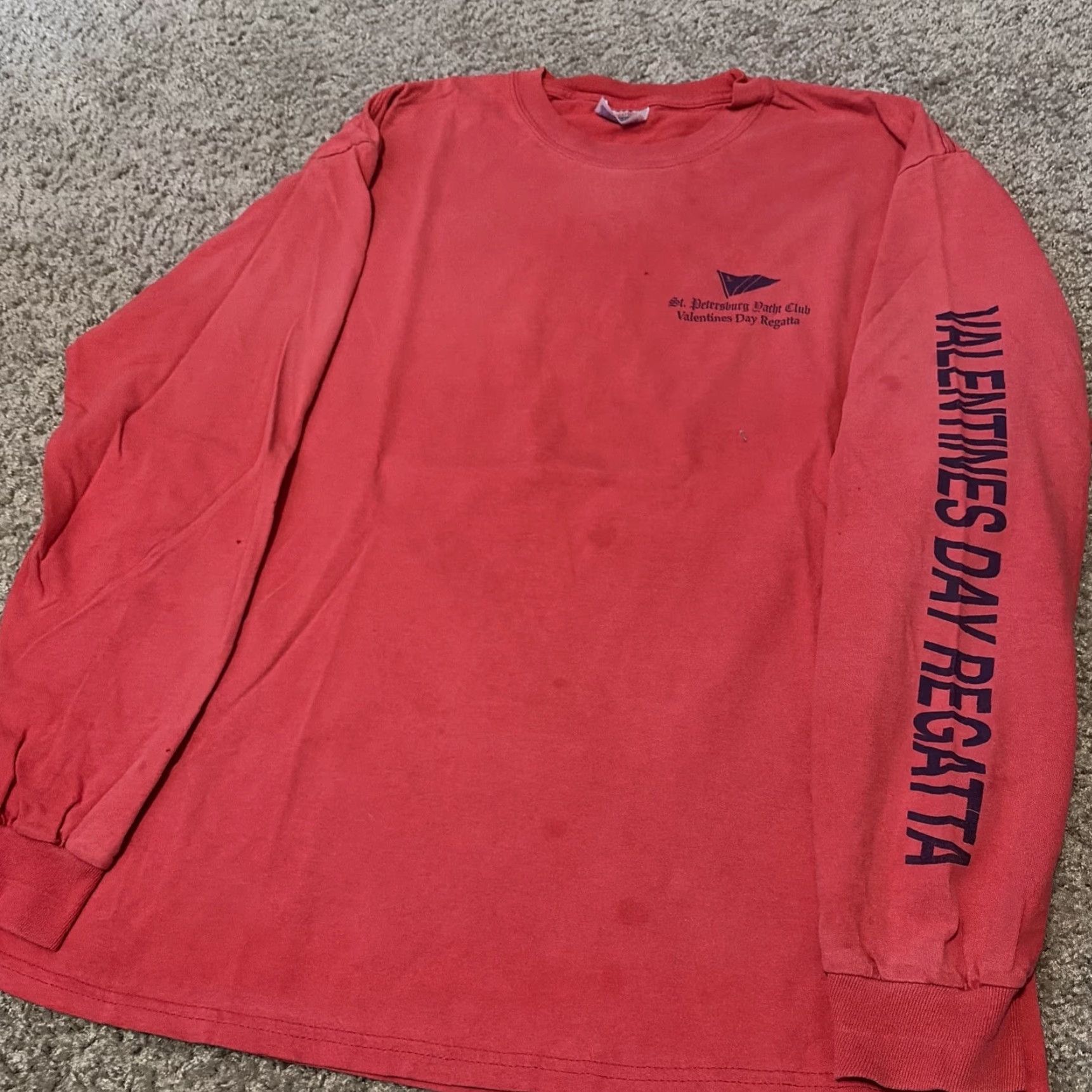 Hanes VINTAGE St. Petersburg Yacht Club Florida Valentines Day Regatta T-Shirt Large Men Pink Hanes Size US L / EU 52-54 / 3 - 4 Thumbnail