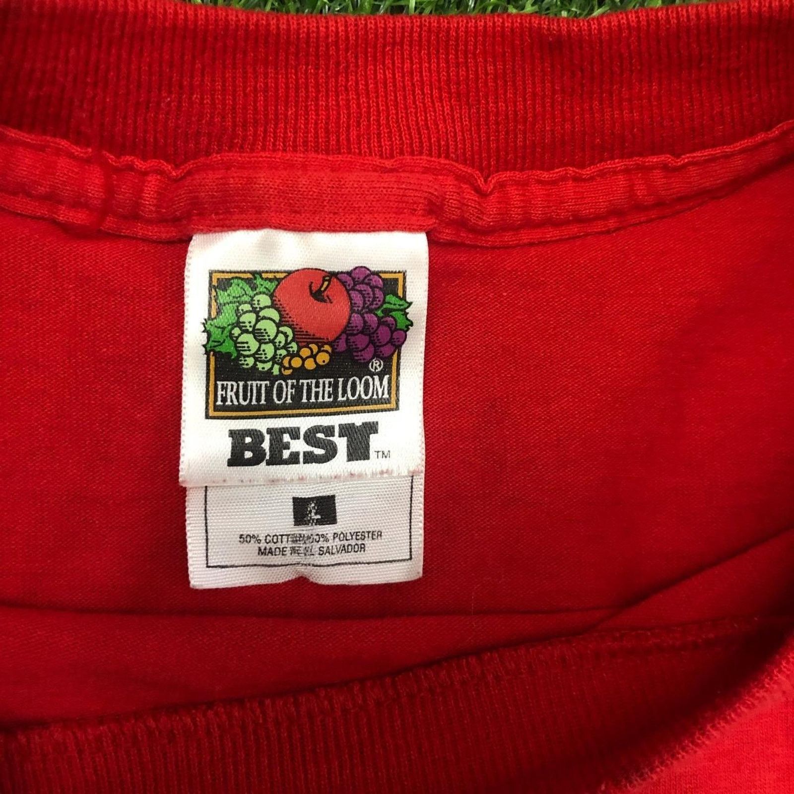 Fruit Of The Loom Men’s Red ‘Censo 2000 Hagase Contar’ Spanish Y2K Graphic Tee Size US L / EU 52-54 / 3 - 4 Thumbnail