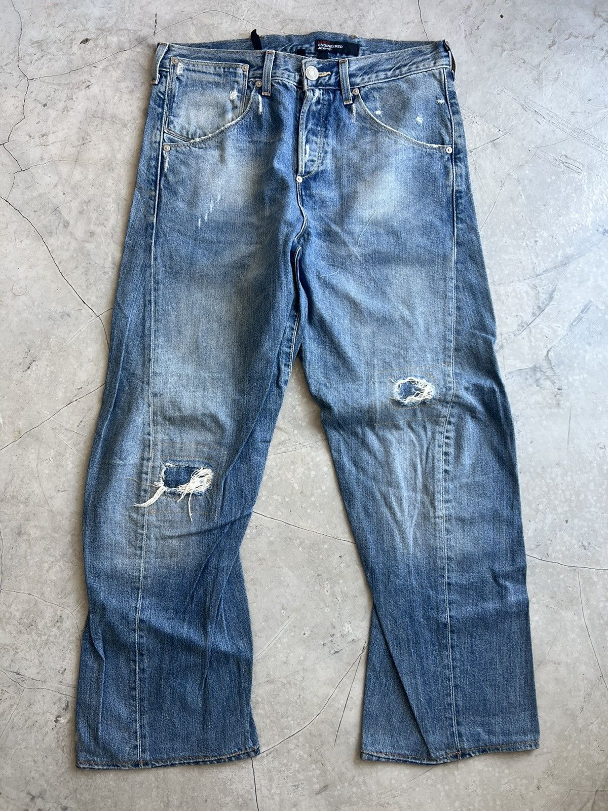 Levis Engineered Jeans Buckle Back Tag W32 Actual 33x30