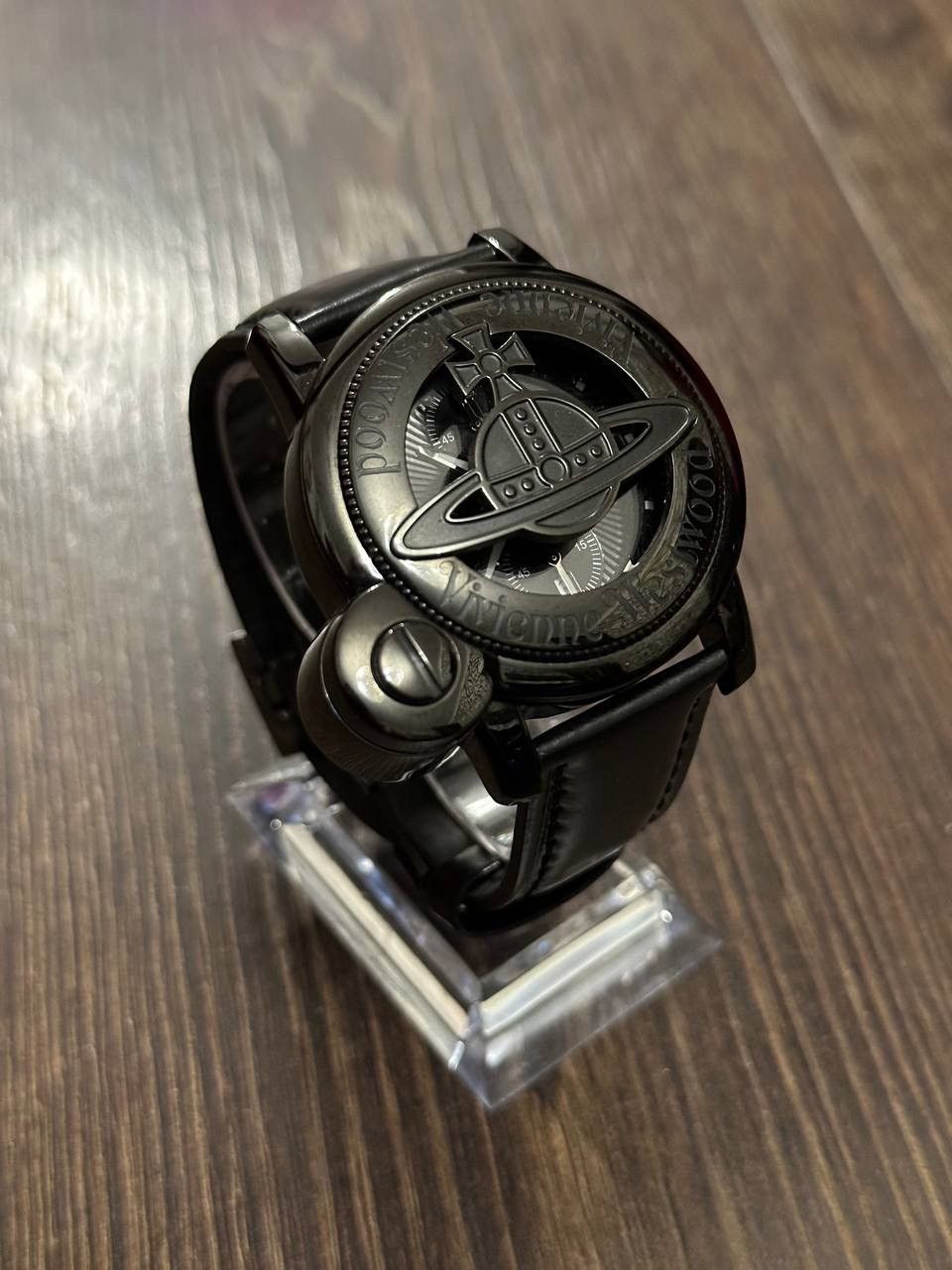 Archival Clothing × Vintage × Vivienne Westwood Vivienne Westwood Phantom  Black Slide-Cage Cover Watch | Grailed