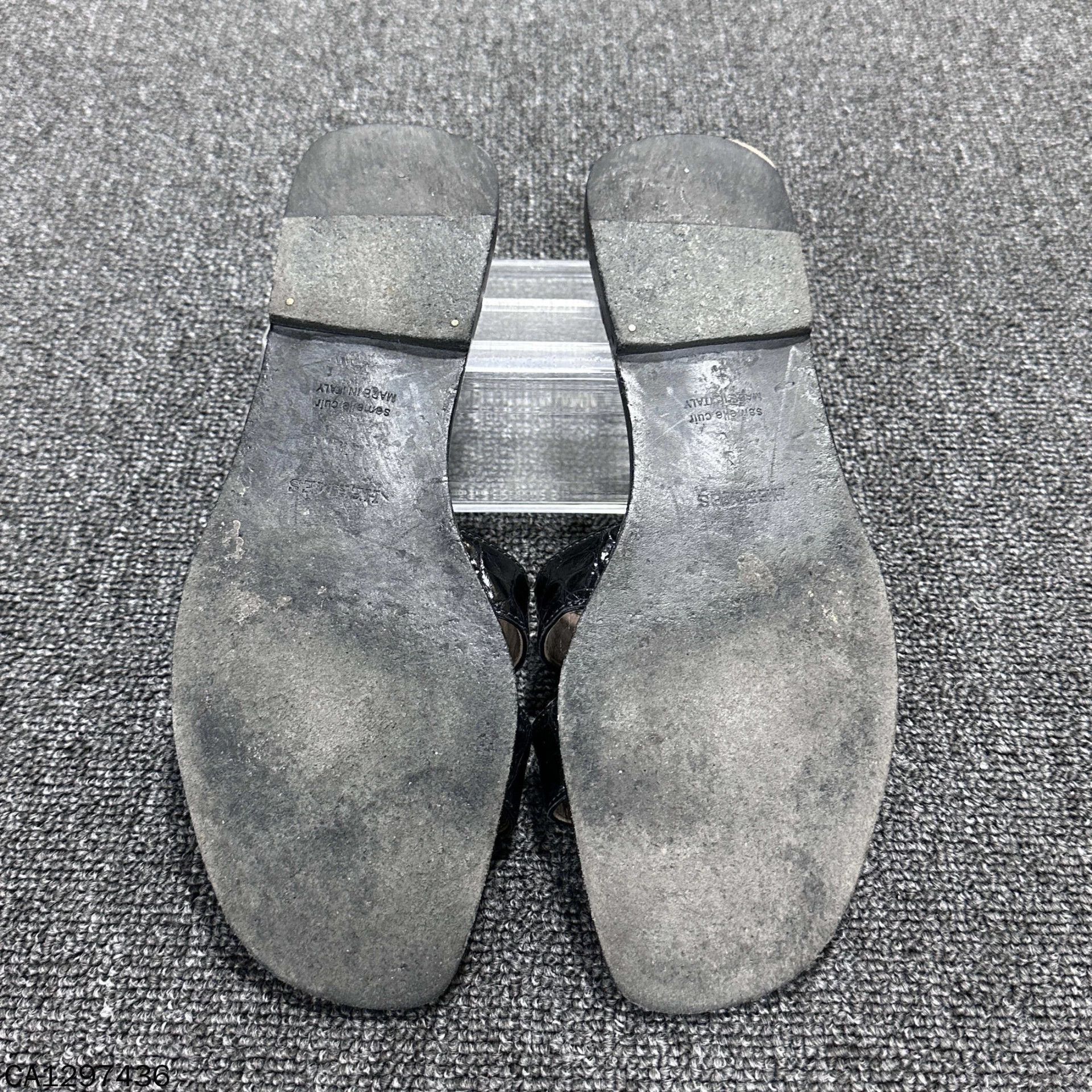 Hermes Hermes Black Crocodile Slippers 9/10 37 Size US 6 / IT 36 - 6 Thumbnail