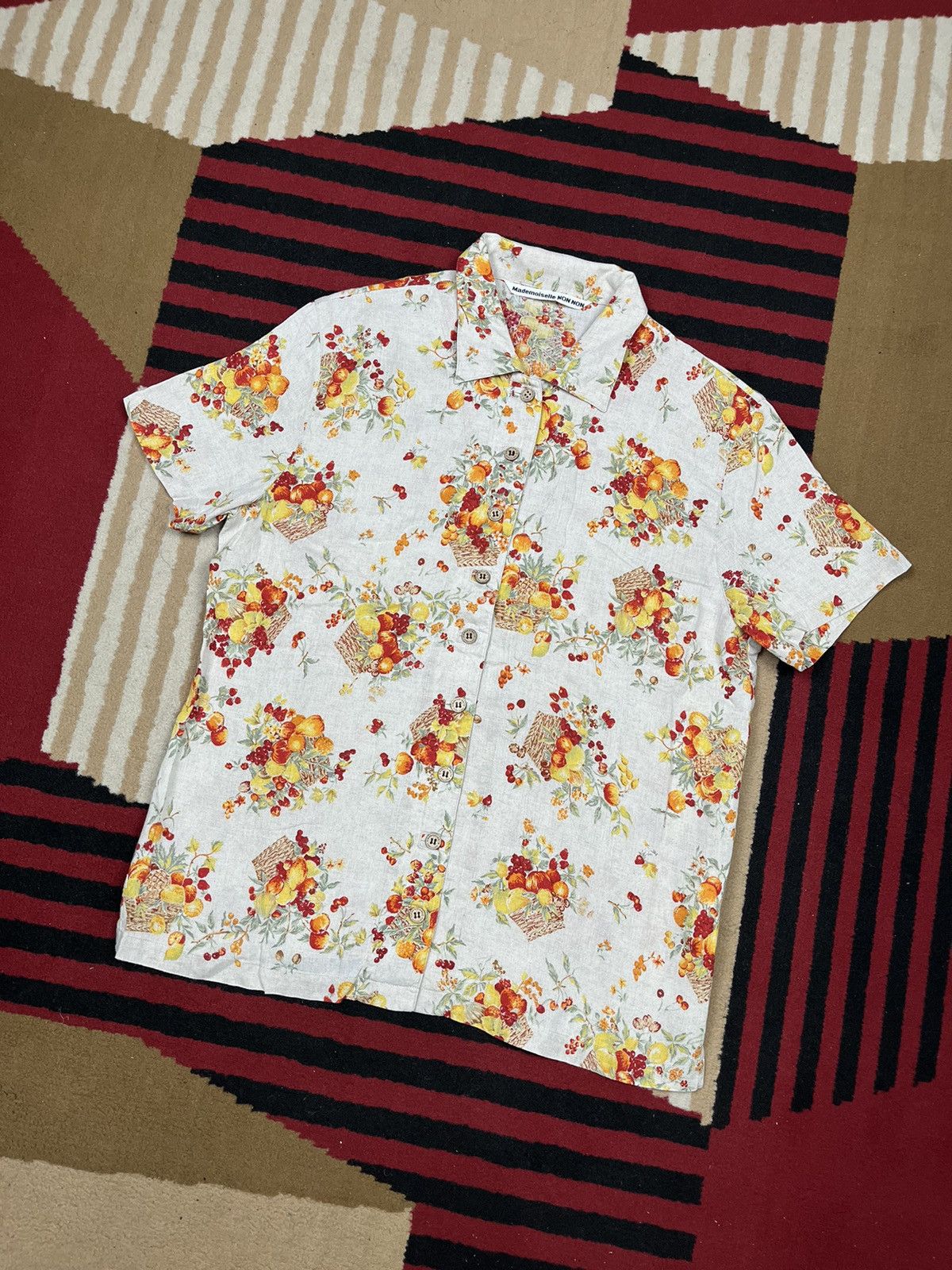 Mademoiselle Non Non Mademoiselle Non Non Fruit Print Shirt Size US S / EU 44-46 / 1 - 1 Thumbnail
