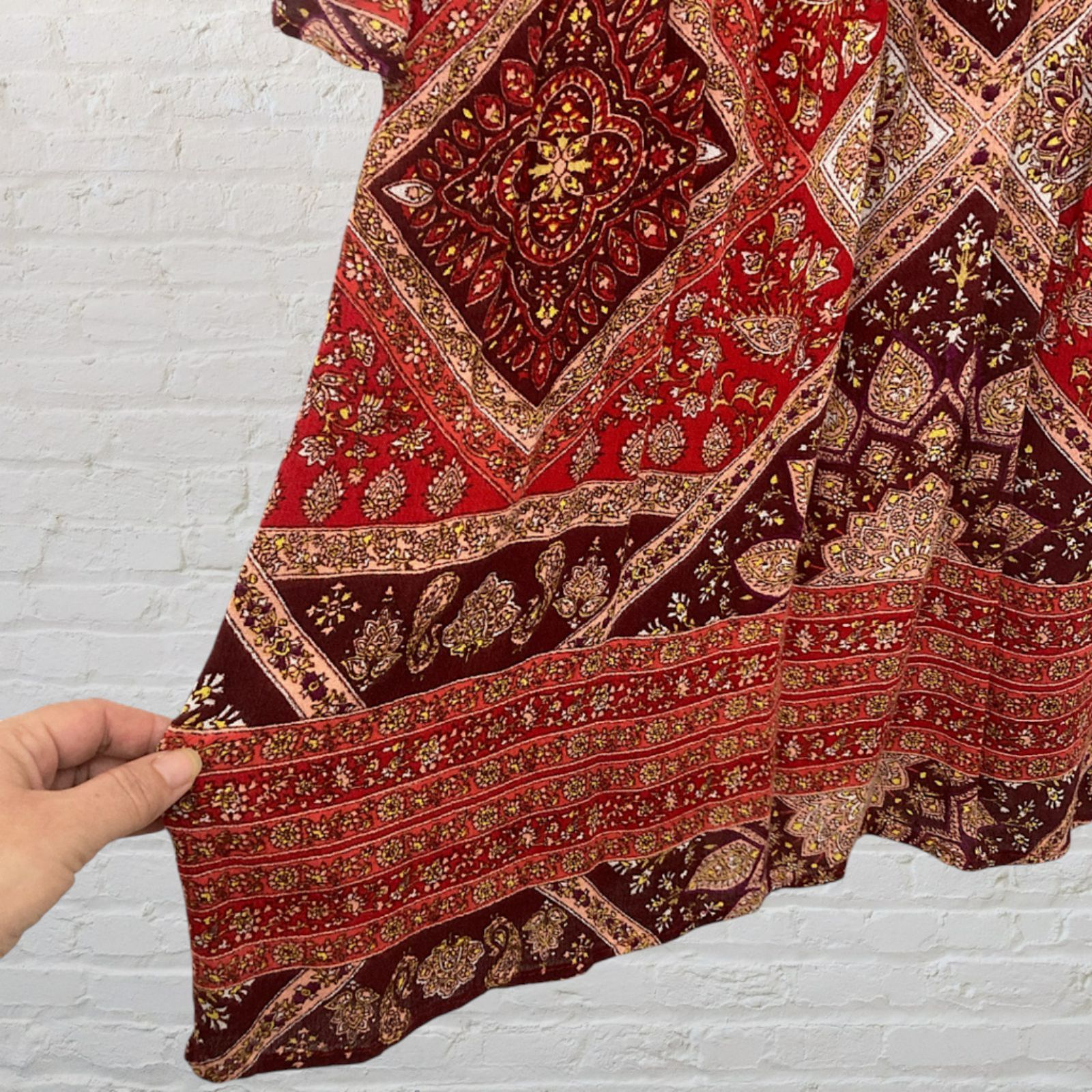 Other India Fashion Red Mandala Mini Dress M Size M / US 6-8 / IT 42-44 - 12 Thumbnail