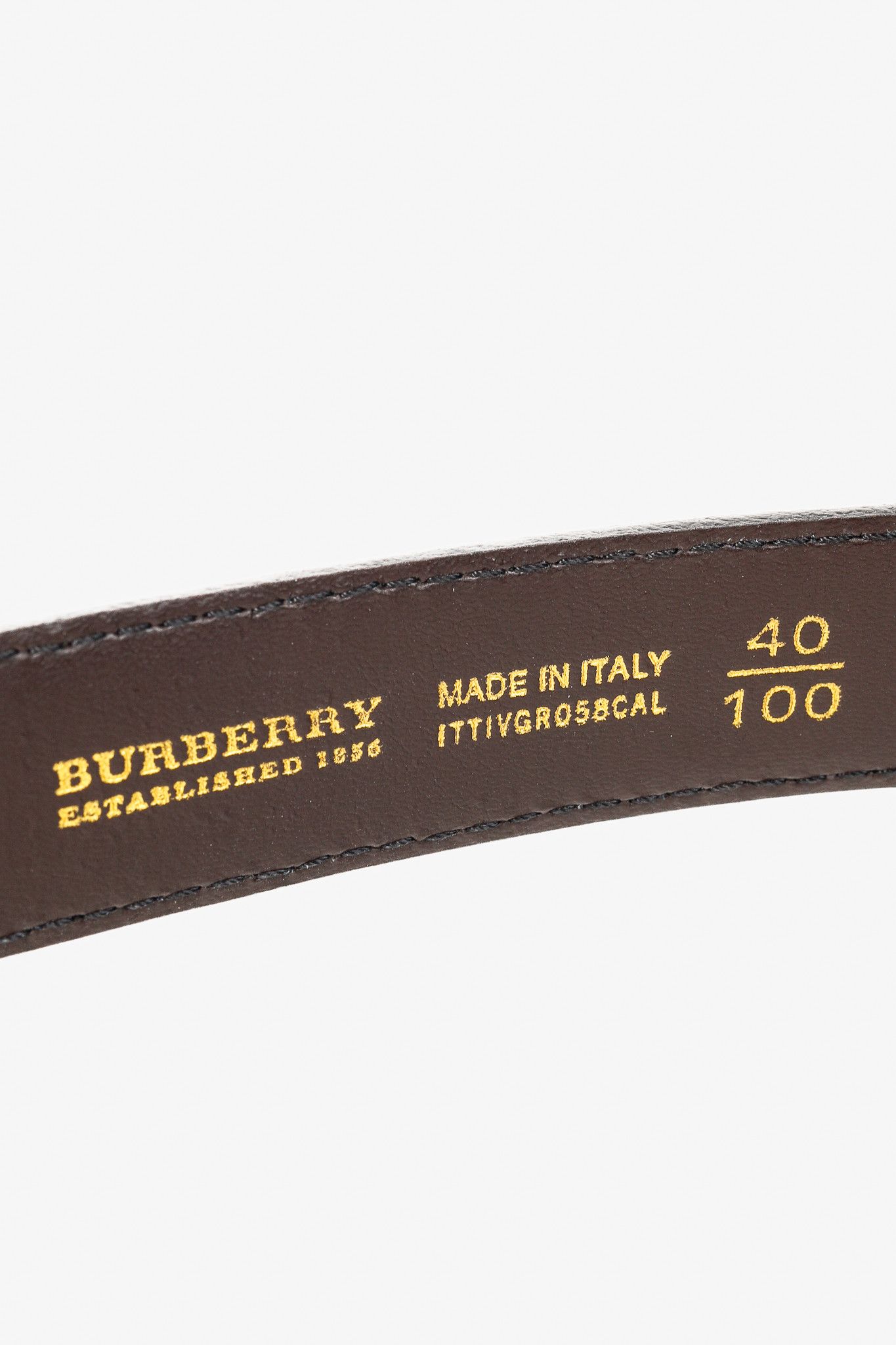Burberry Burberry Classic Nova Check Gold Plaque Buckle Belt Size ONE SIZE - 5 Thumbnail