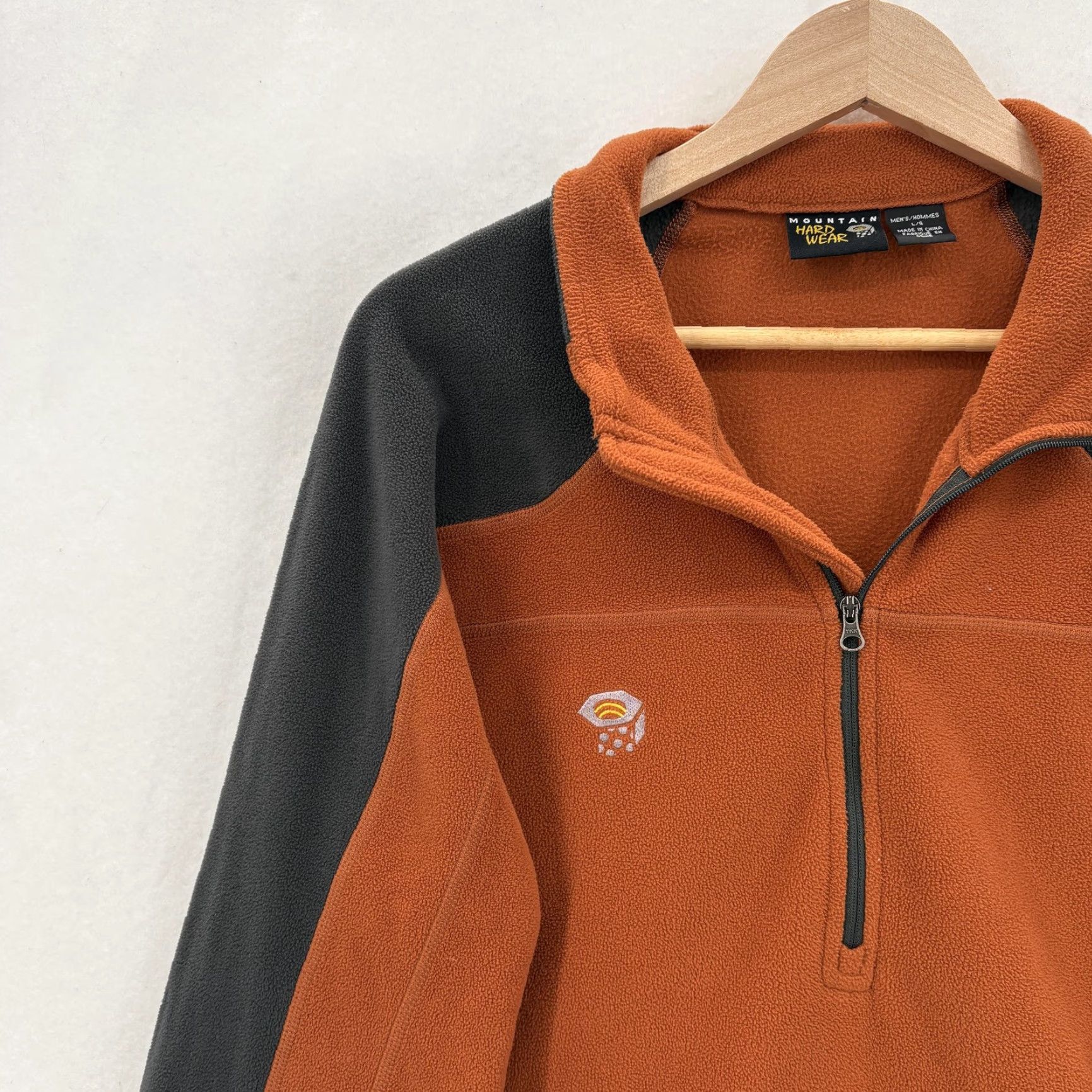 Mountain Hardwear Mountain Hardwear Polartec Jacket Mens Large Orange 1/4 Zip Fleece Hiking Trail Size US L / EU 52-54 / 3 - 2 Thumbnail