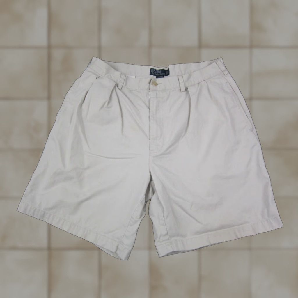 Polo Ralph Lauren Vintage Polo Ralph Lauren Shorts Mens 36 White Pleated Chino Cotton 90s Polo Ralph Lauren Shorts Mens 36 White Pleated Chino Cotton 90s Size US M / EU 48-50 / 2 - 1 Thumbnail