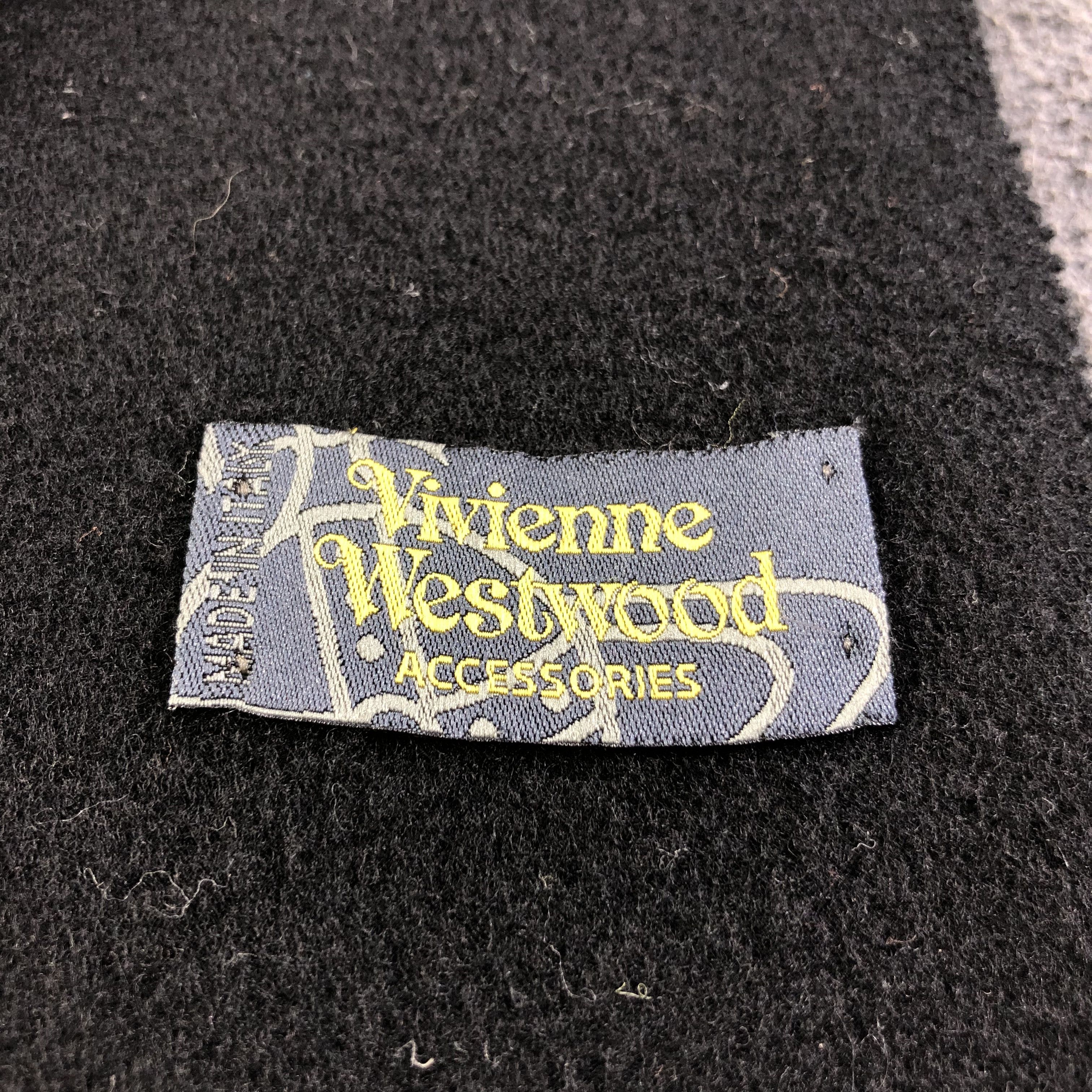 Vivienne Westwood Vivienne Westwood Plain Wool Scarf Muffler V1842 Size ONE SIZE - 5 Thumbnail