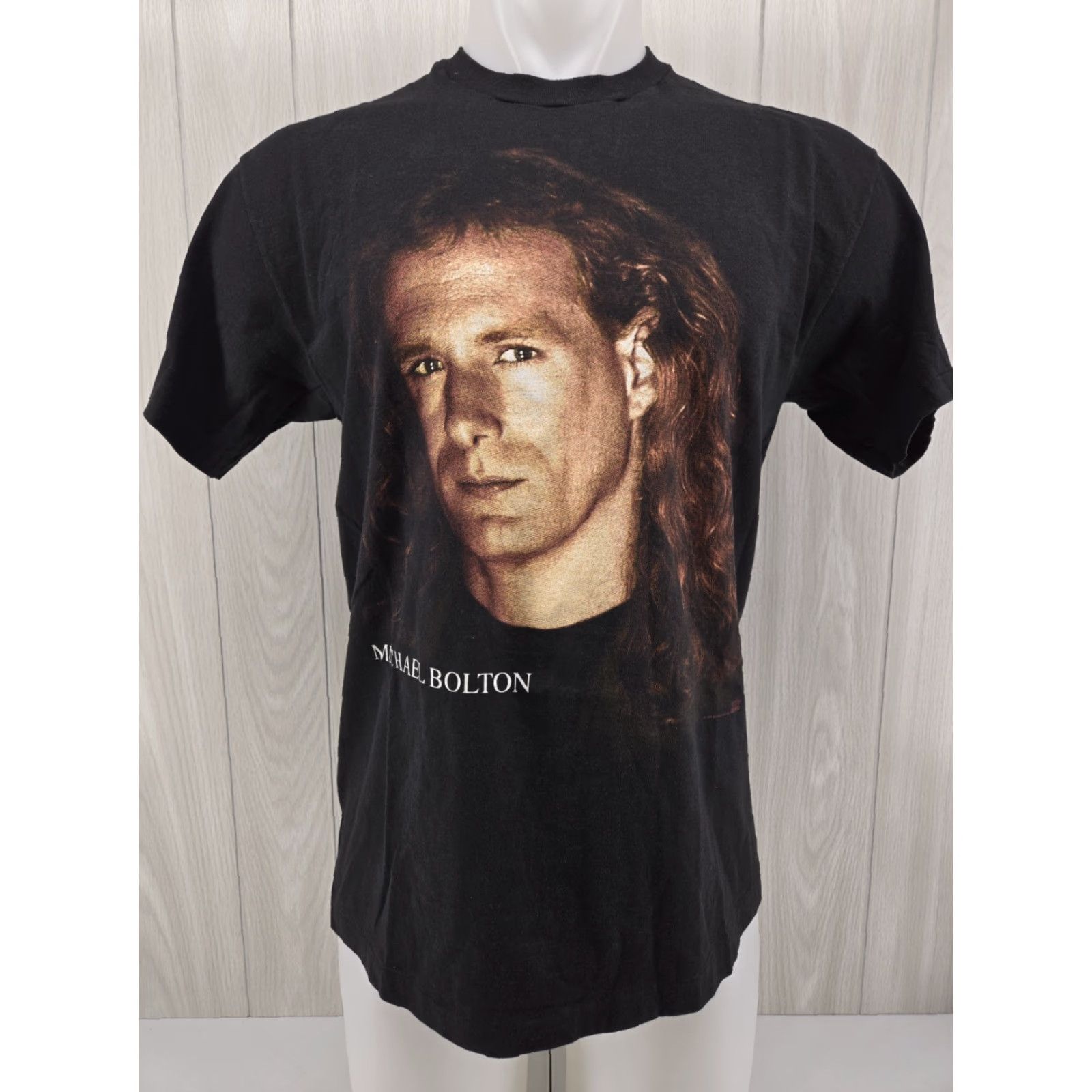 Hanes VINTAGE Michael Bolton 1993 Timeless Tour Shirt Large 90s Hanes Cotton T-Shirt Men Black Short Sleeve Graphic Print Size US L / EU 52-54 / 3 - 2 Thumbnail