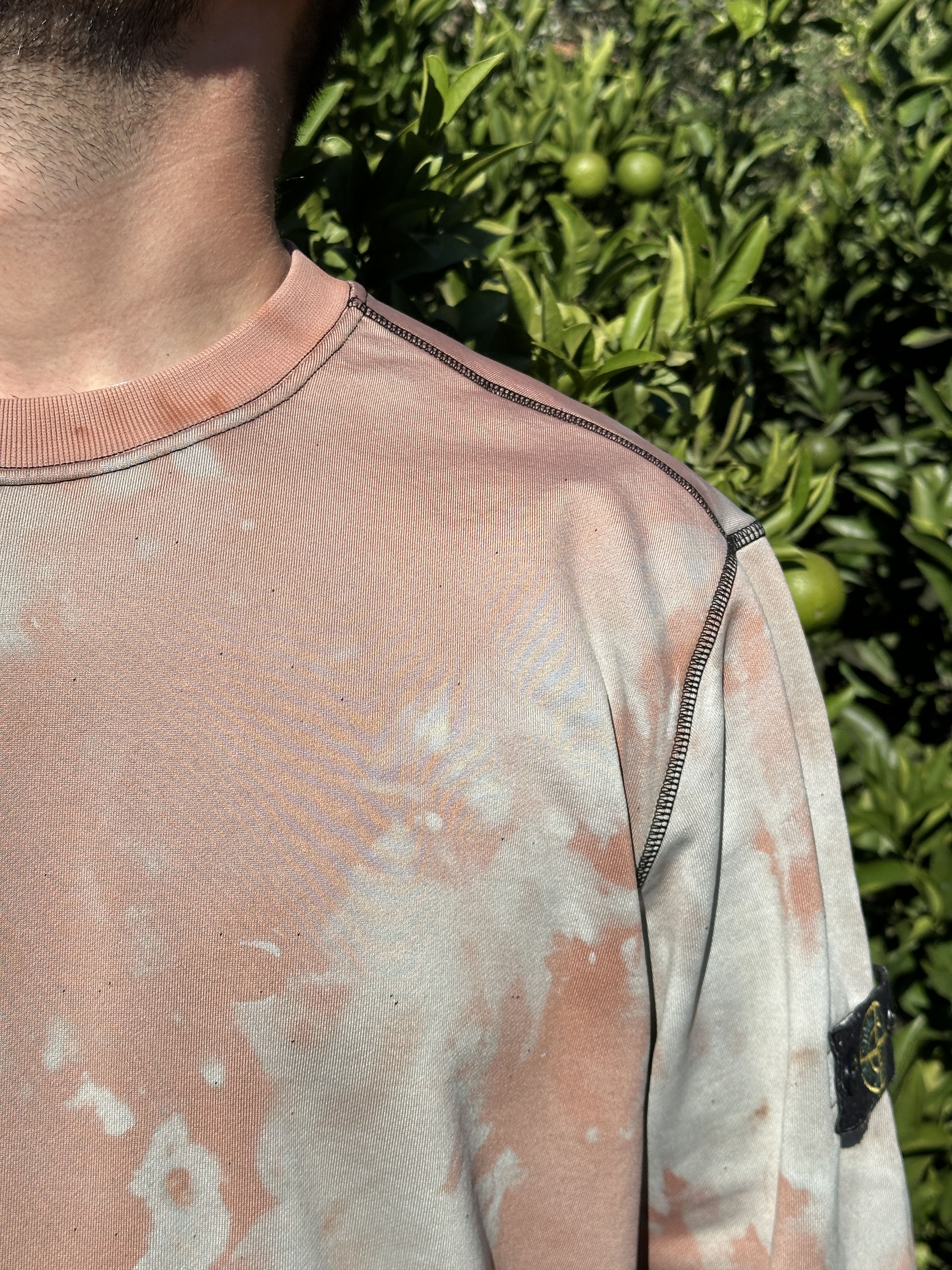 Stone Island Stone Island Bleached Off Dye Treatment Pullover Size 3XL Size US XXL / EU 58 / 5 - 14 Thumbnail