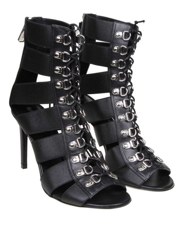 Balmain o1y0625 Heel Sandals in Black Size US 6 / IT 36 - 4 Thumbnail