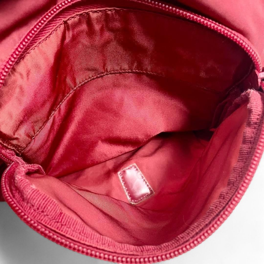 Prada Prada - Shoulder Bag Messenger Red Triangle Logo Plate Nylon Size ONE SIZE - 7 Thumbnail