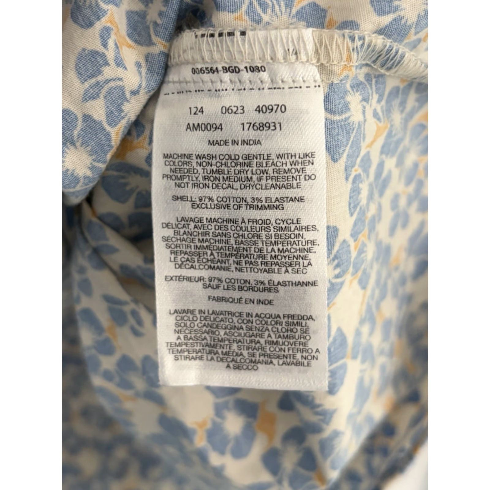 Vintage Columbia Mens Regular Fit Floral Short Sleeve Button-Down Shirt Blue 2XL Size US XXL / EU 58 / 5 - 7 Thumbnail