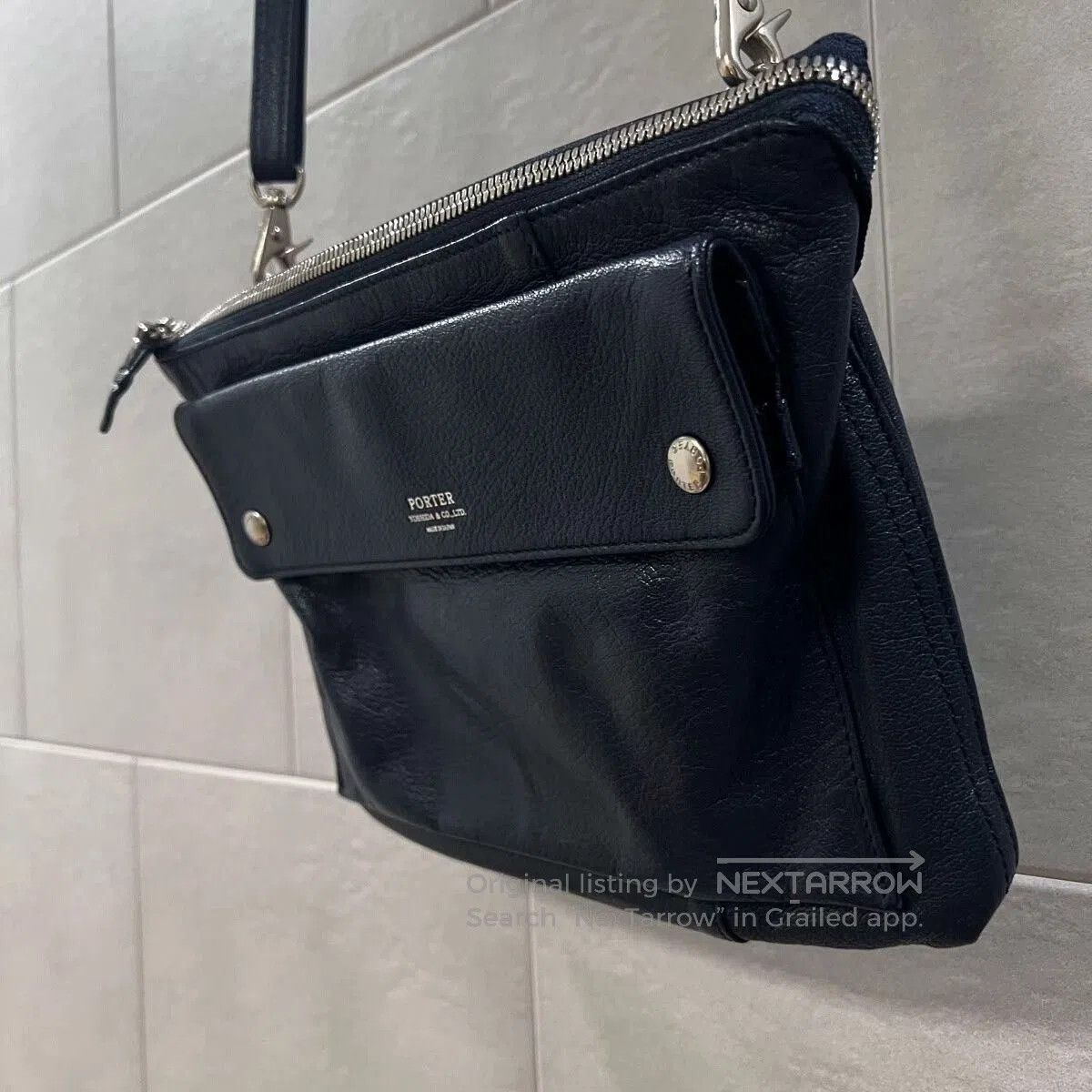 Porter porter rambler leather shoulder bag with logo. Size ONE SIZE - 3 Thumbnail