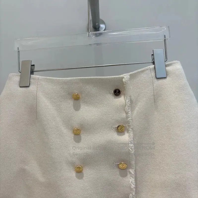 Thom Browne Thom Browne Summer Cream Wool Pencil Skirt . Size 29" - 8 Thumbnail