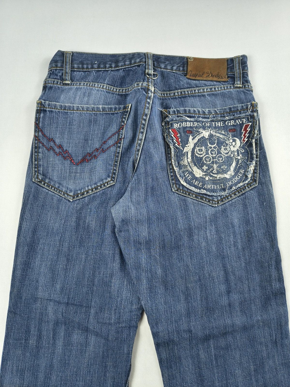 Artful Dodger Y2K Grunge Robbers Of The Grave Artful Dodger Jeans (043) Size US 32 / EU 48 - 3 Thumbnail