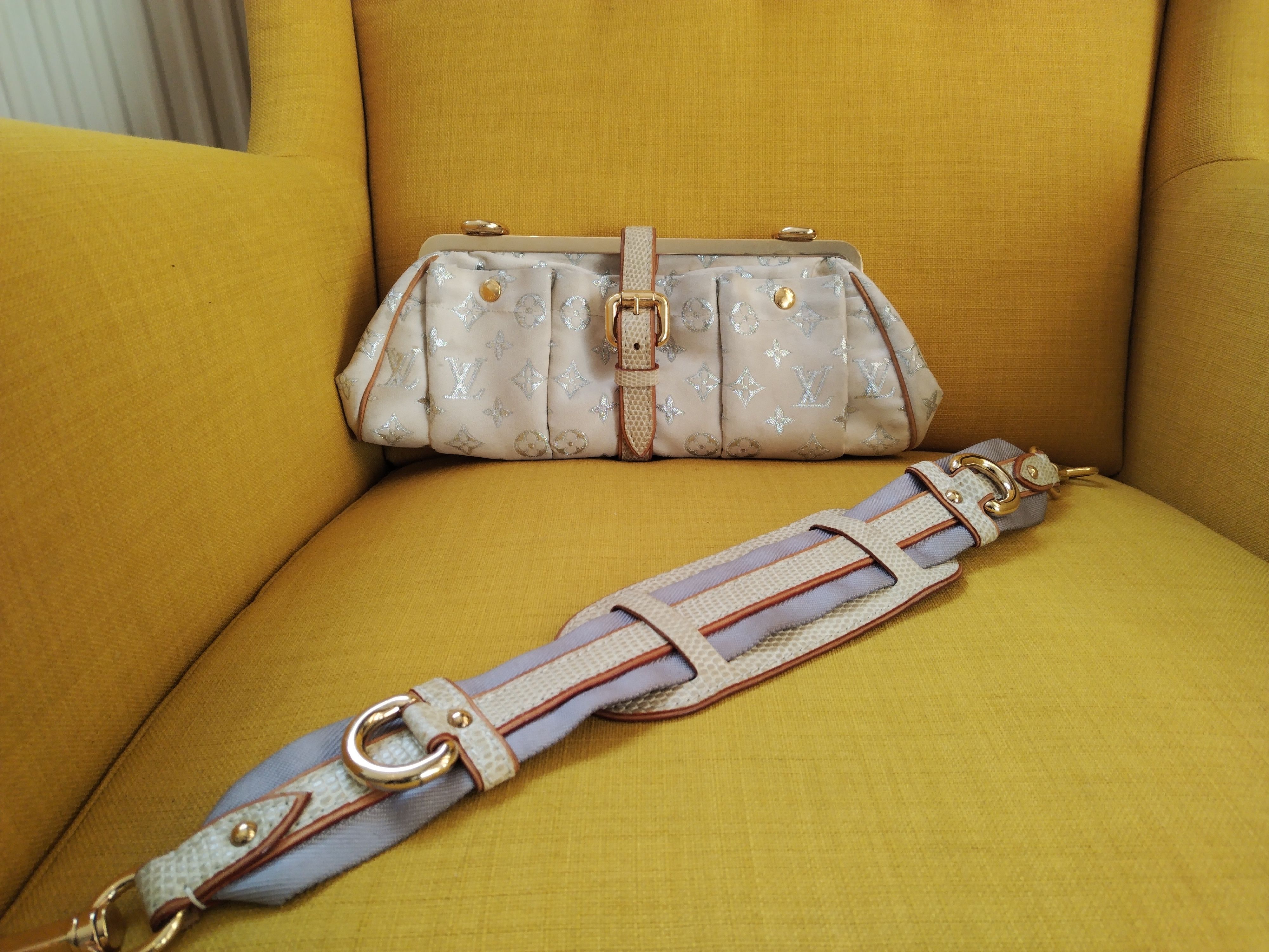 Louis Vuitton Louis vuitton rare / satin and lizard Size ONE SIZE - 4 Thumbnail