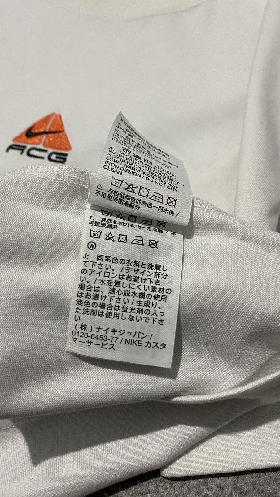 Nike Nike ACG T shirt Embroided Logo White Oversized Size US XL / EU 56 / 4 - 6 Thumbnail