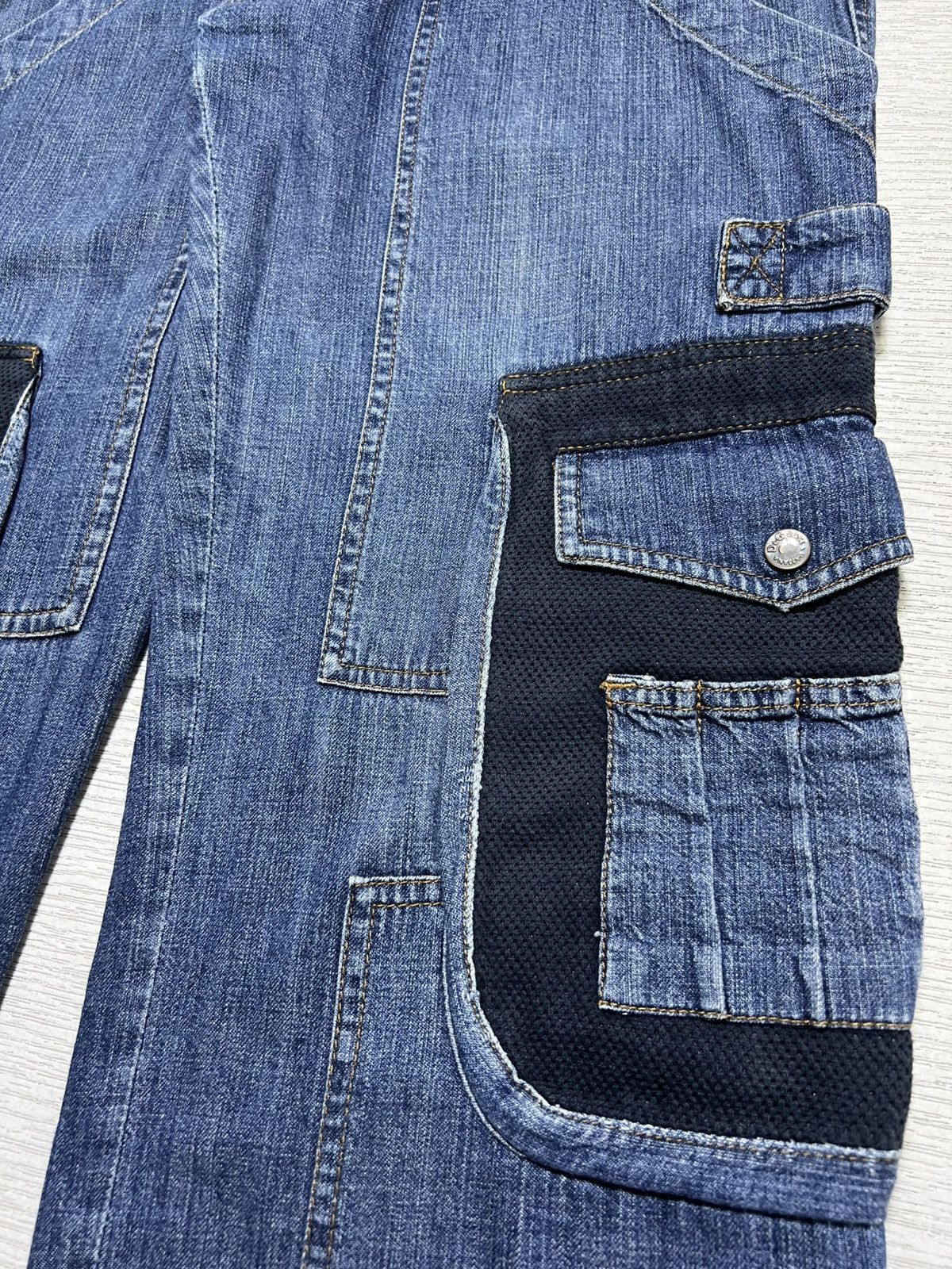 Dolce & Gabbana Dolce & Gabbana - AW03 Denim Parachute Carpenter Cargo Pants Size US 30 / EU 46 - 6 Thumbnail