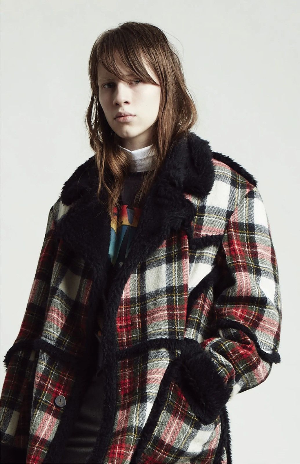 R13 Imitation sheepskin coat. Medium Size M / US 6-8 / IT 42-44 - 3 Thumbnail