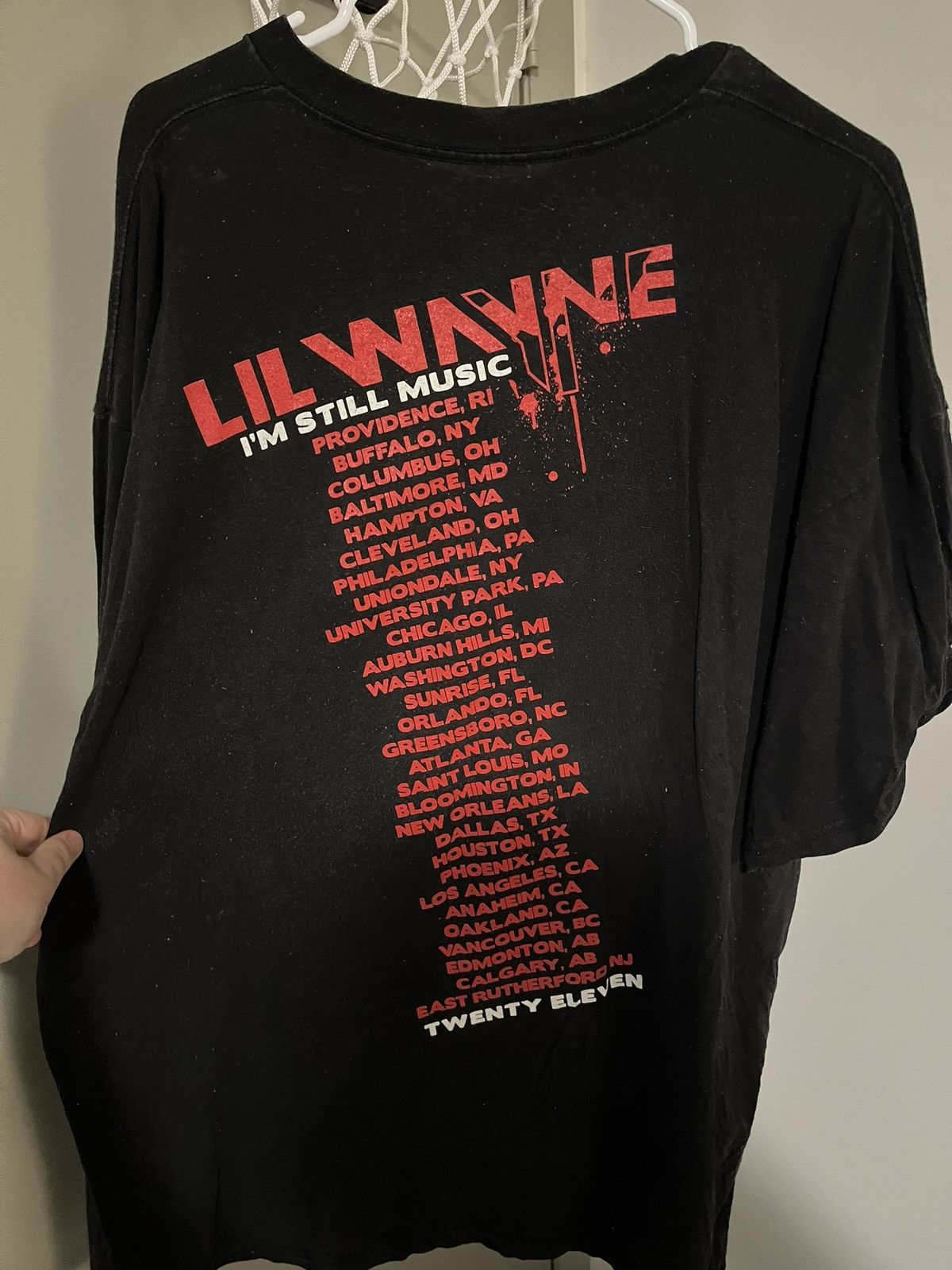 Rap Tees × Vintage Vintage Lil Wayne Rap Tee Shirt Size US XL / EU 56 / 4 - 2 Thumbnail